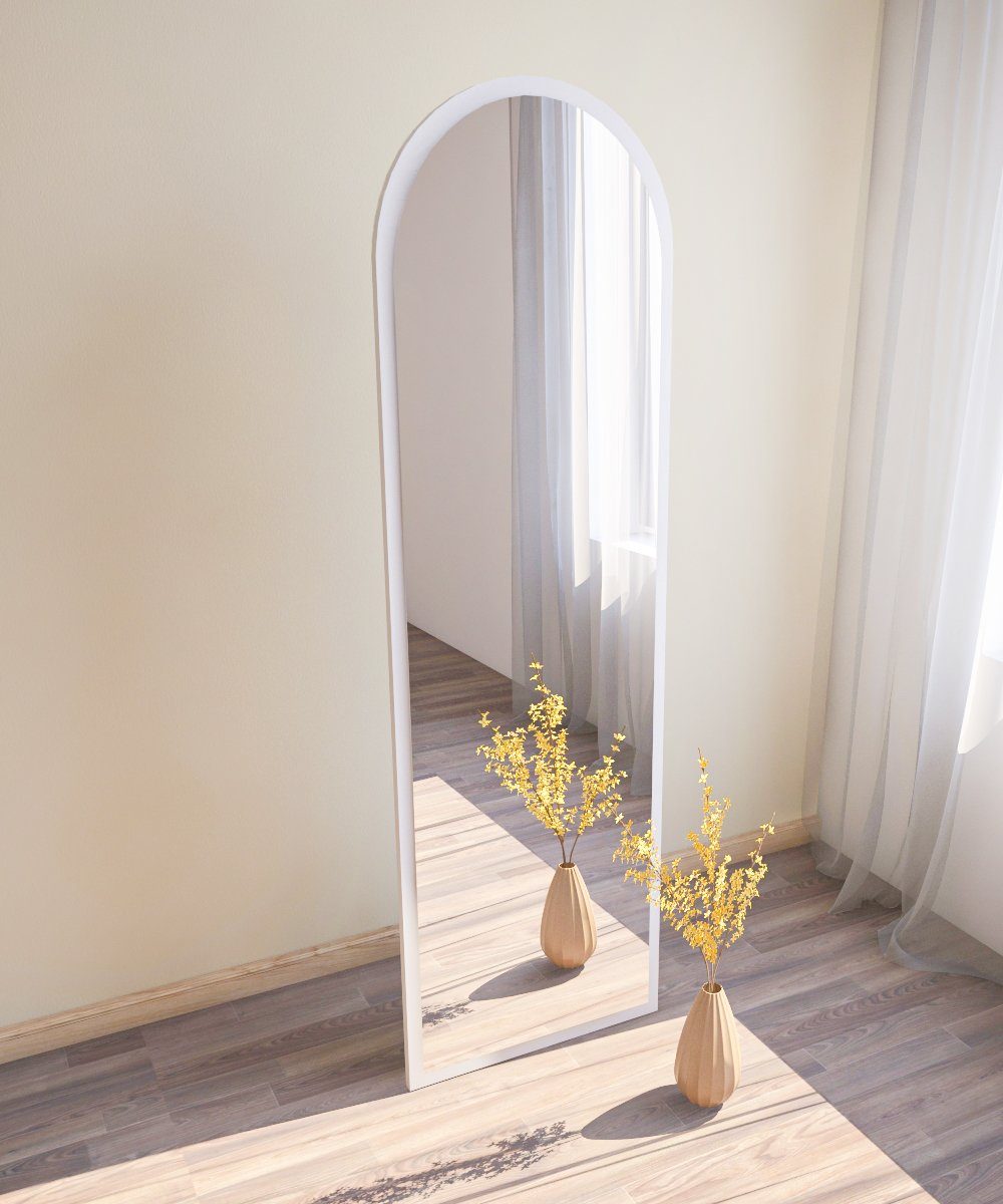moebel17 Spiegel Standspiegel Ganzkörperspiegel Ema Oval 160x50 Wei