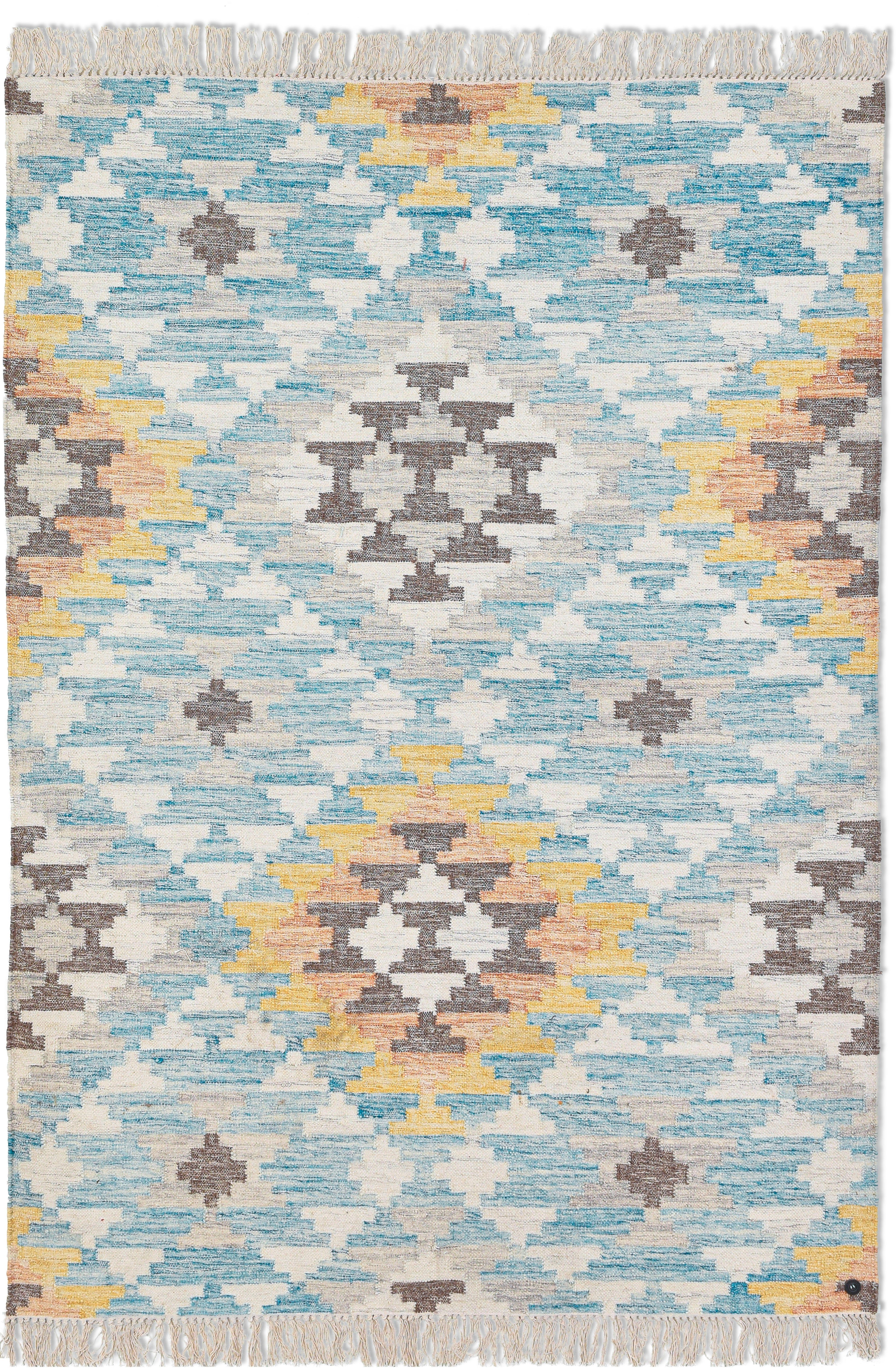 TOM TAILOR HOME Teppich Check Kelim, rechteckig, Höhe: 5 mm, handgewebt, mit Fransen, Boho-Style. Reduzierter Preis € 114,99. Unverbindliche Preisempfehlung € 159,00