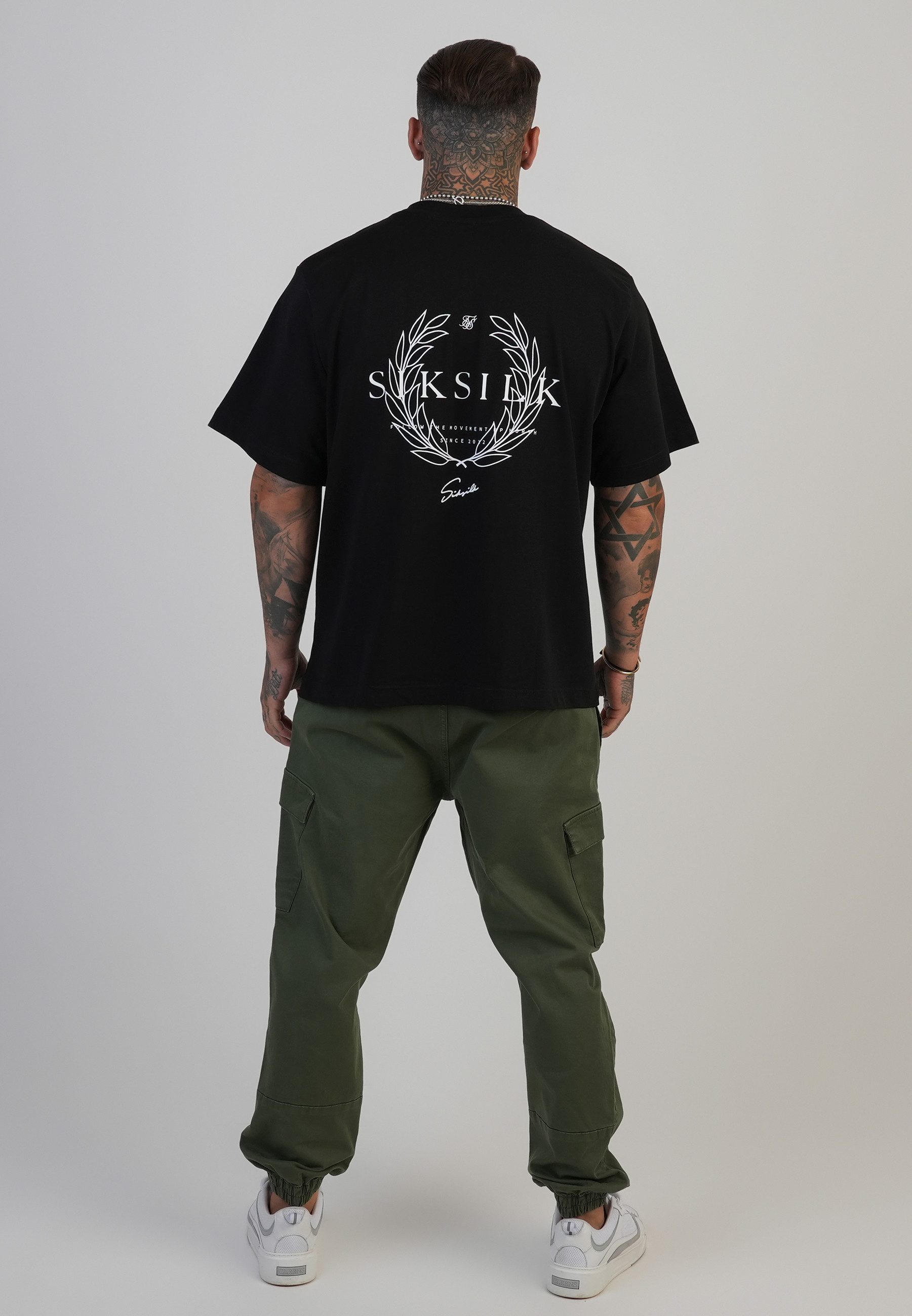 Siksilk Cargohose SikSilk Herren Regular Fit Cargohosen