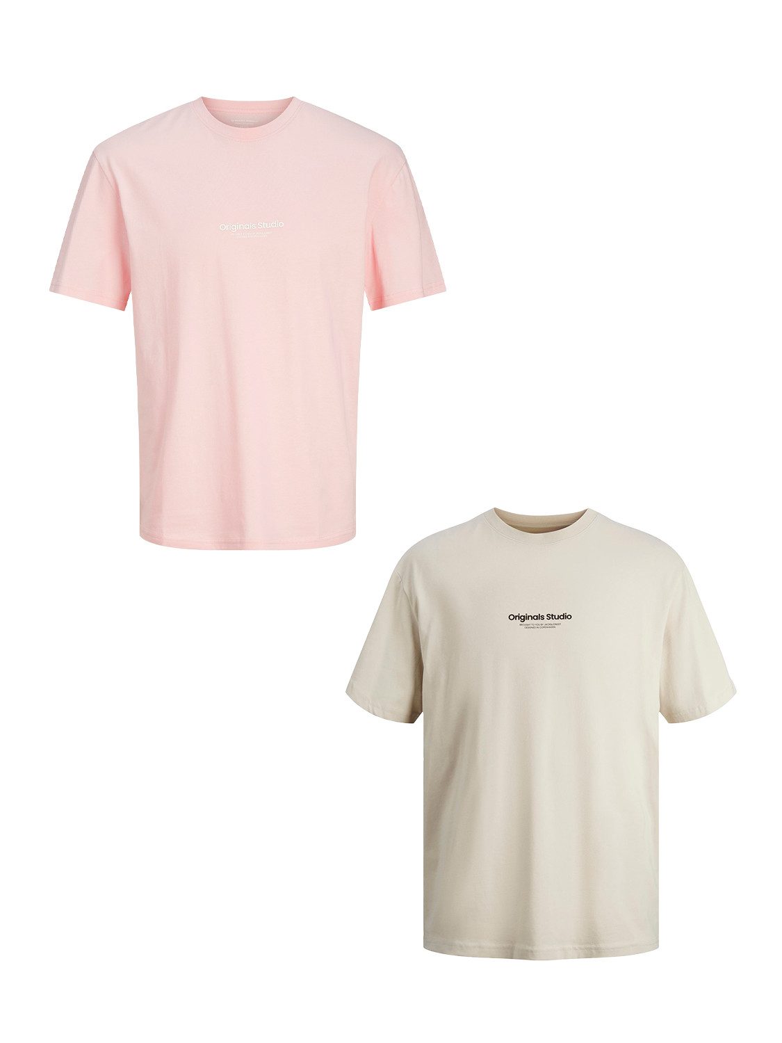 T-Shirt 2-er Set Logo Kurzarm JORVESTERBRO