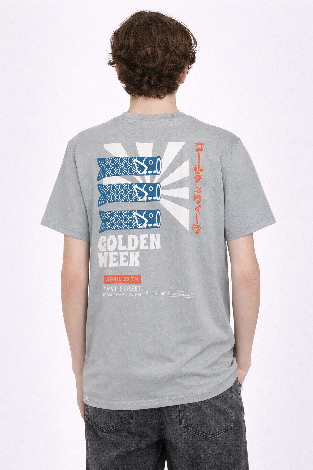 GRUNT T-Shirt GRBam (1-tlg) GRUNT T-Shirt „GRBam“ in Grau – Teenager Shirt im Streetstyle-Look