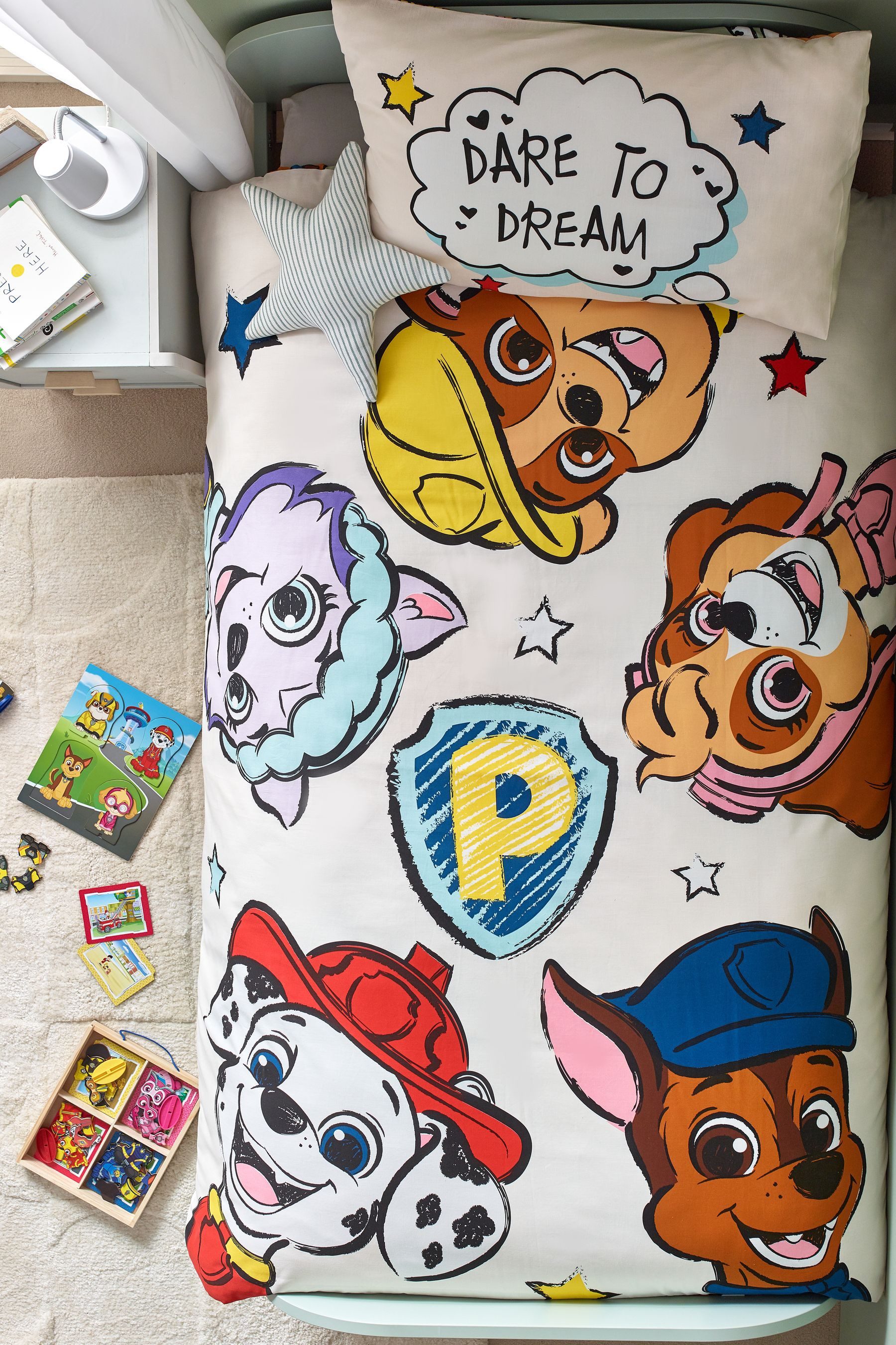 Next Bett-Set Bettbezug und Kissenbezug „PAW Patrol“, Bezug: Polyester, Baumwolle