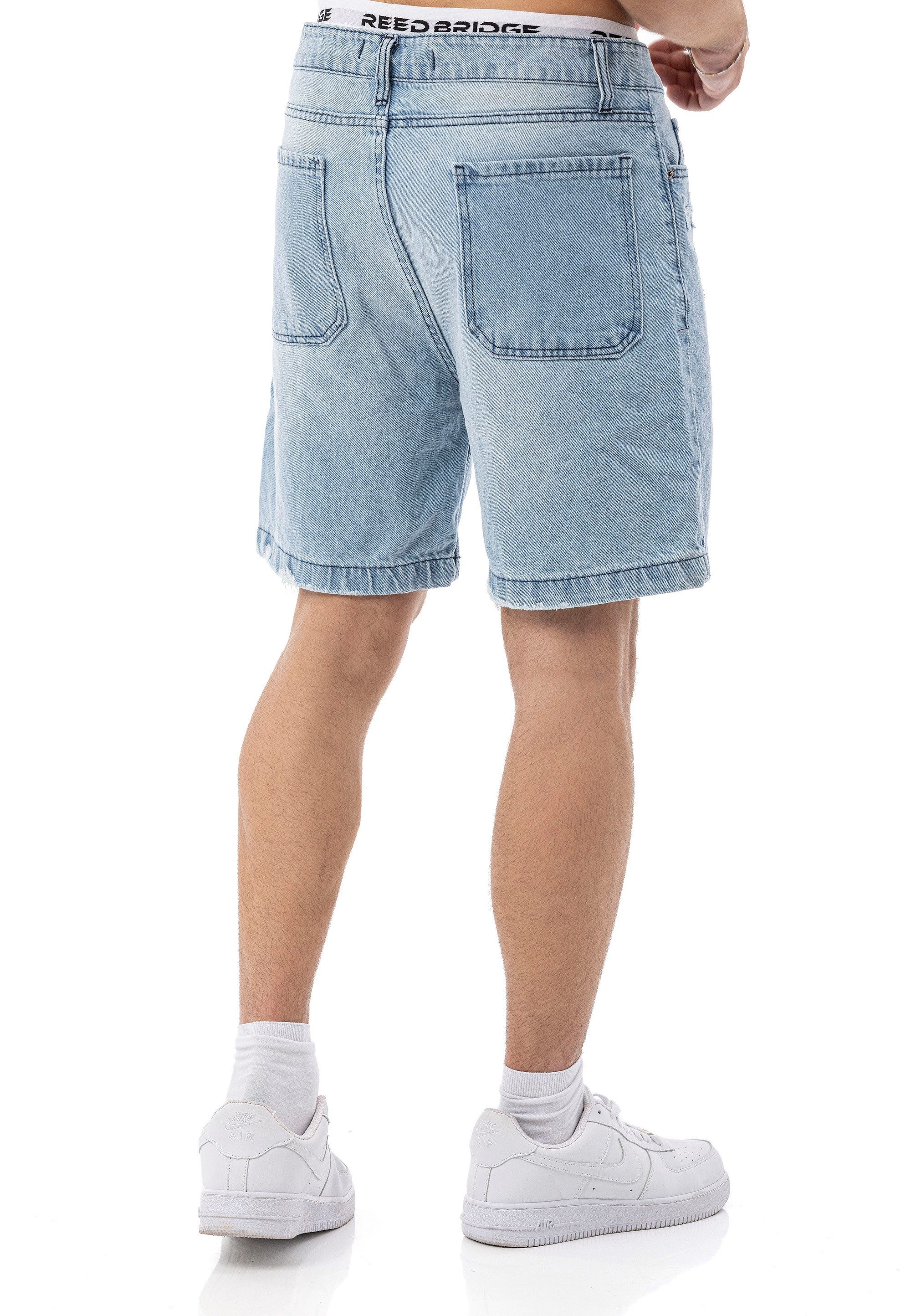 RedBridge Jeansshorts mit Destroy-Details – Kurze Hose, 5-Pocket, Regular Fit