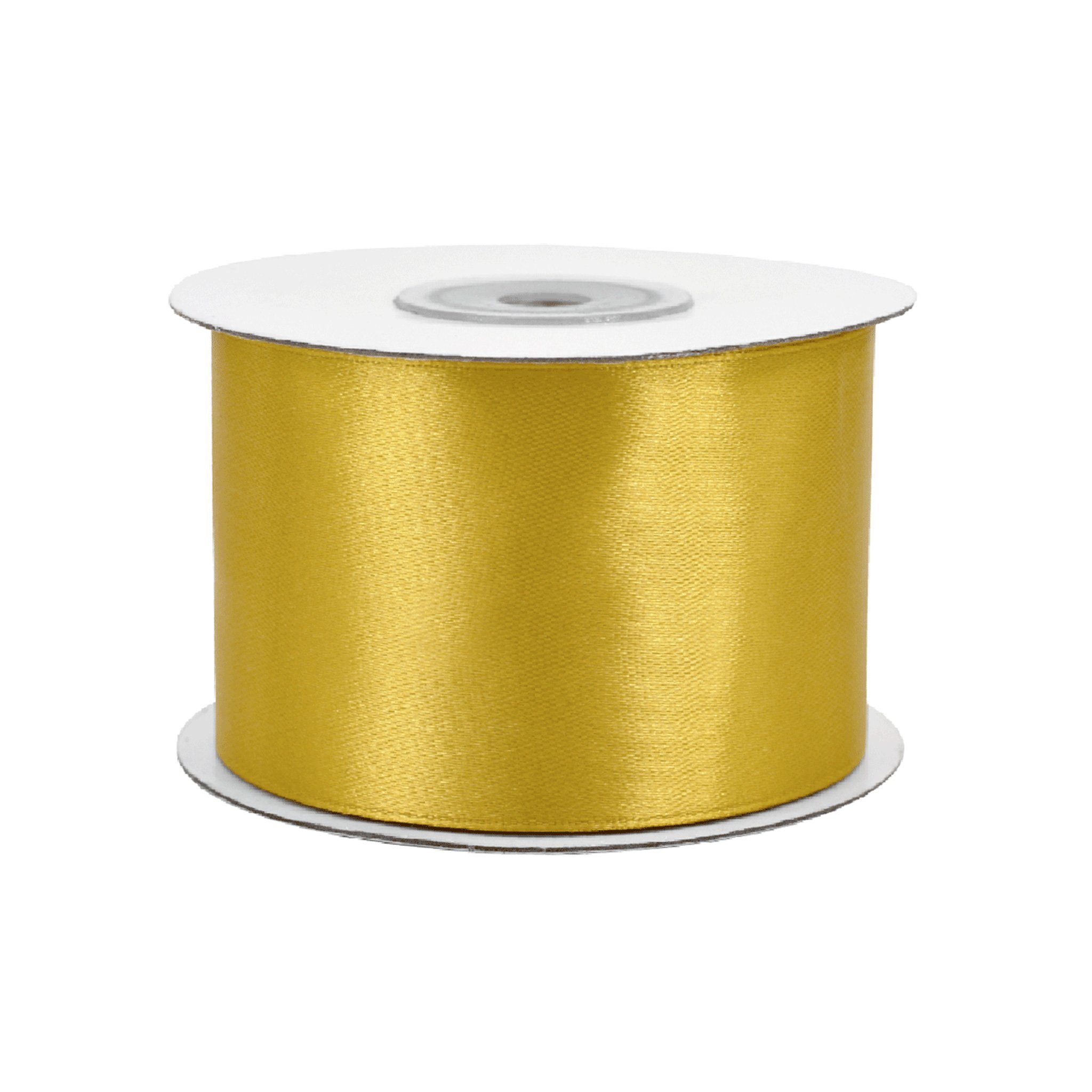 Creativery Satinband, Satinband 50mm x 25m Rolle Gold