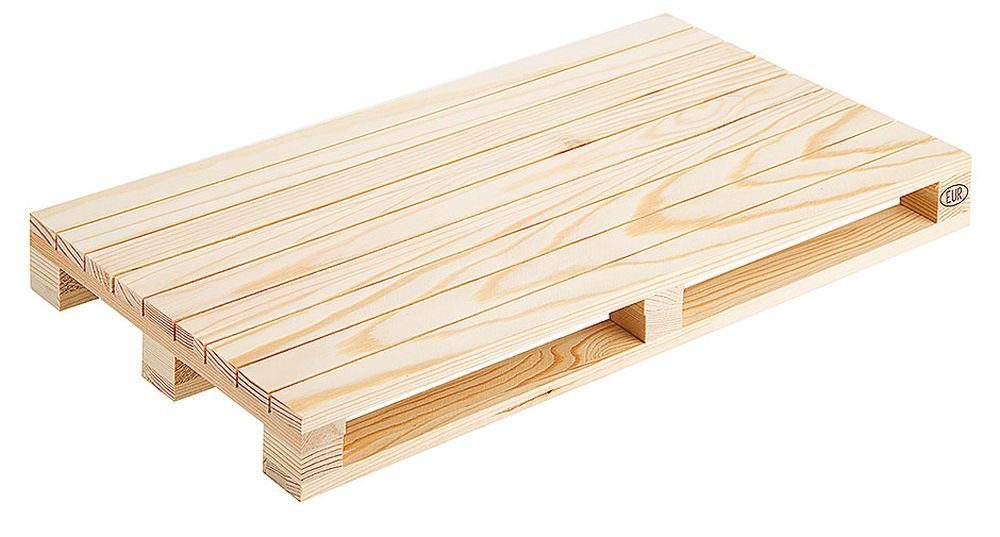Contacto Servierständer, Holz, (1-tlg), Mini-Holzpalette 35 x 20 cm zum Servieren