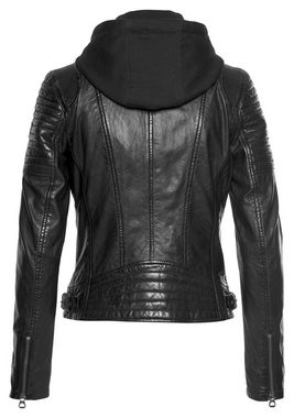 Gipsy Bikerjacke SAMINA 2-in-1-Jacke - mit abnehmbarem Kapuzen-Sweat-Einsatz