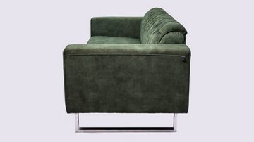 KAWOLA 3-Sitzer NILO, Sofa Velvet Vintage verschiedene Farben