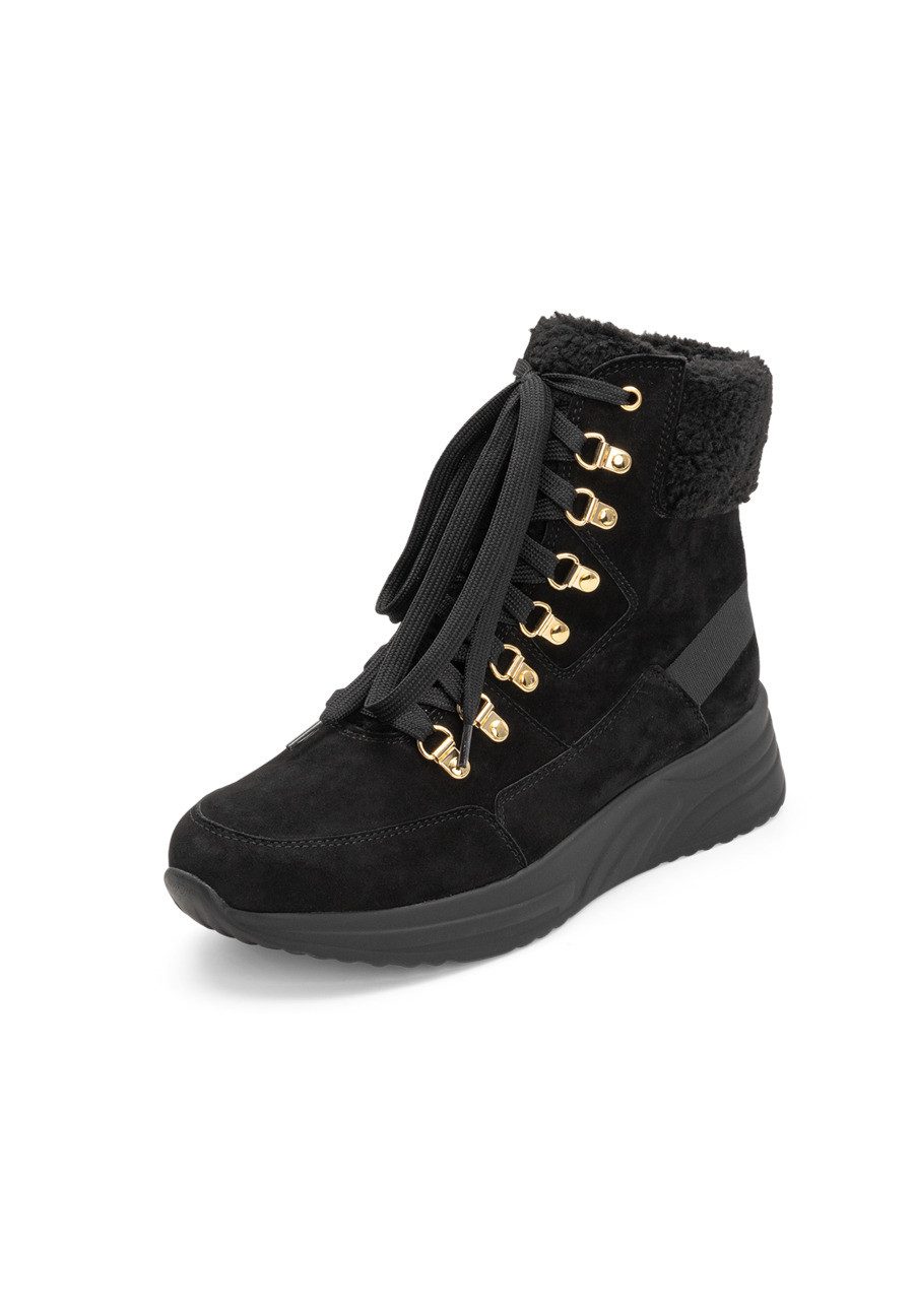 vitaform Damen Stiefeletten Samtziegenleder Stiefelette