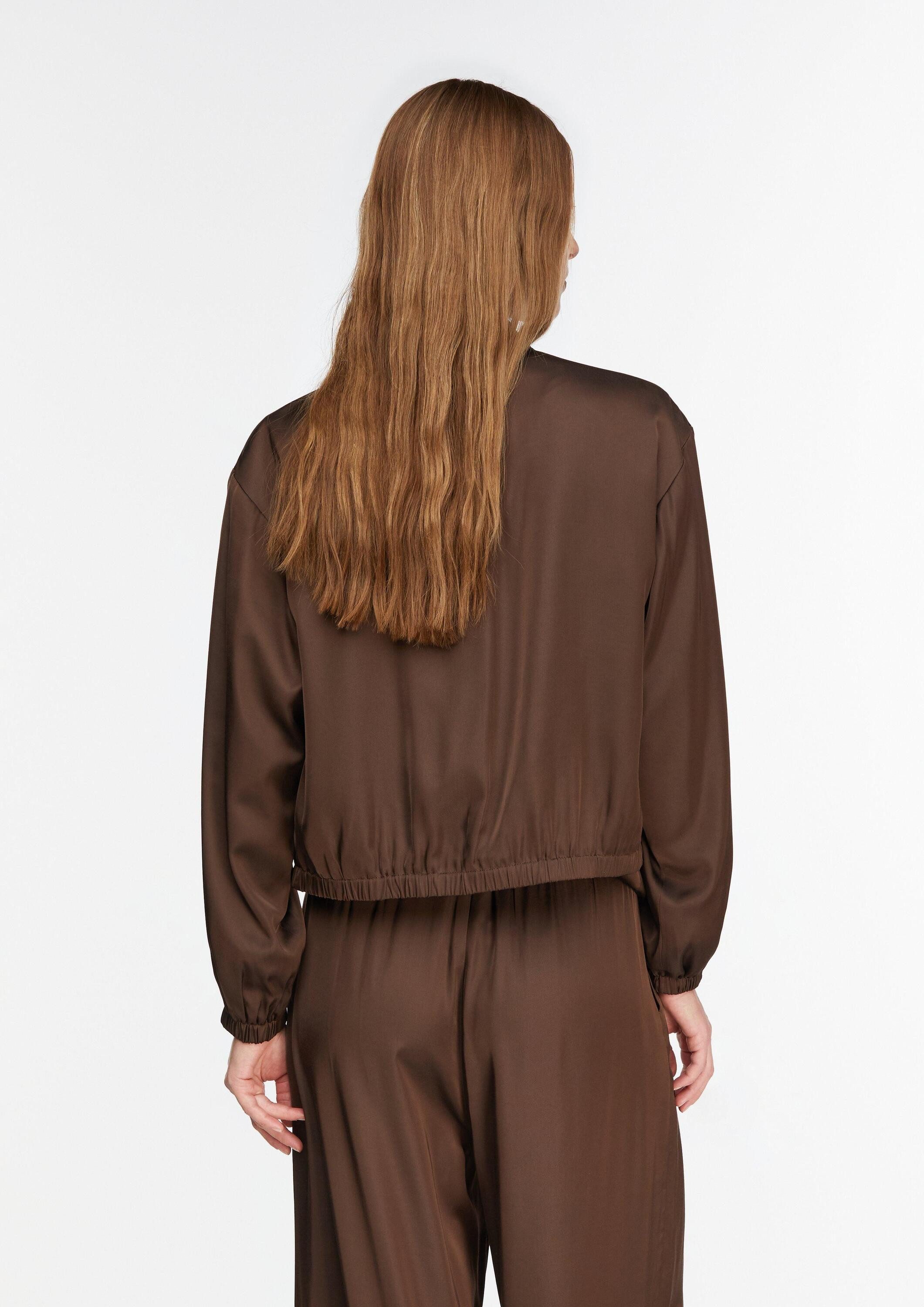 comma Funktionsjacke Indoor-Jacke Blousonjacke aus Satin