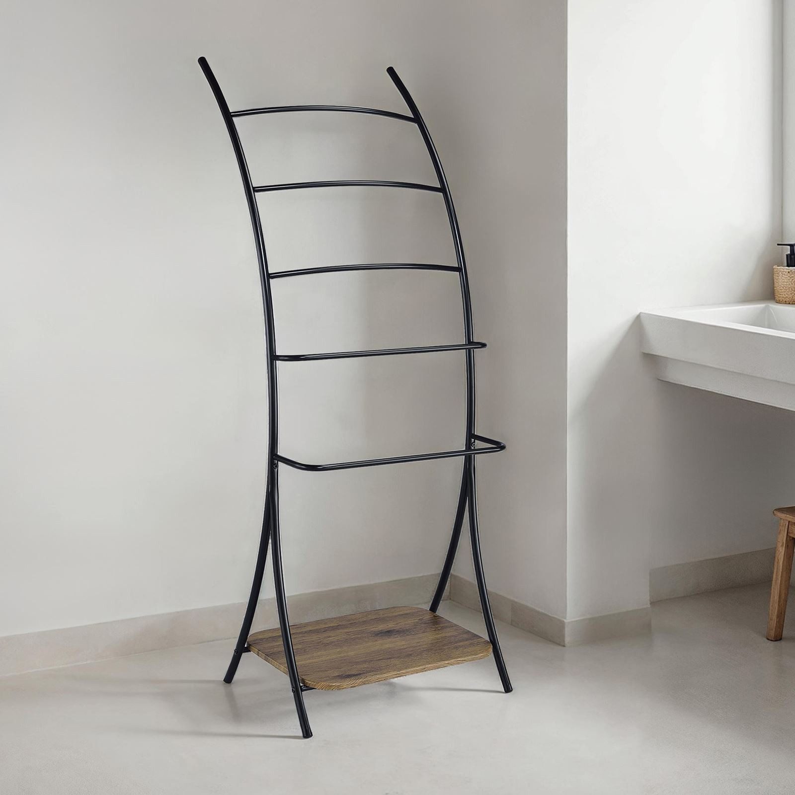 IDIMEX Handtuchständer EDY, Handtuchständer mit 5 Stangen aus Metall freist günstig online kaufen