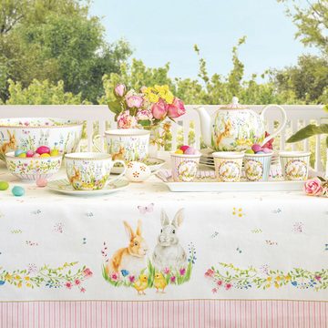 MamboCat Teekanne Happy Easter Tee-Kanne mit Deckel & Teesieb Ostern bunt farbenfroh