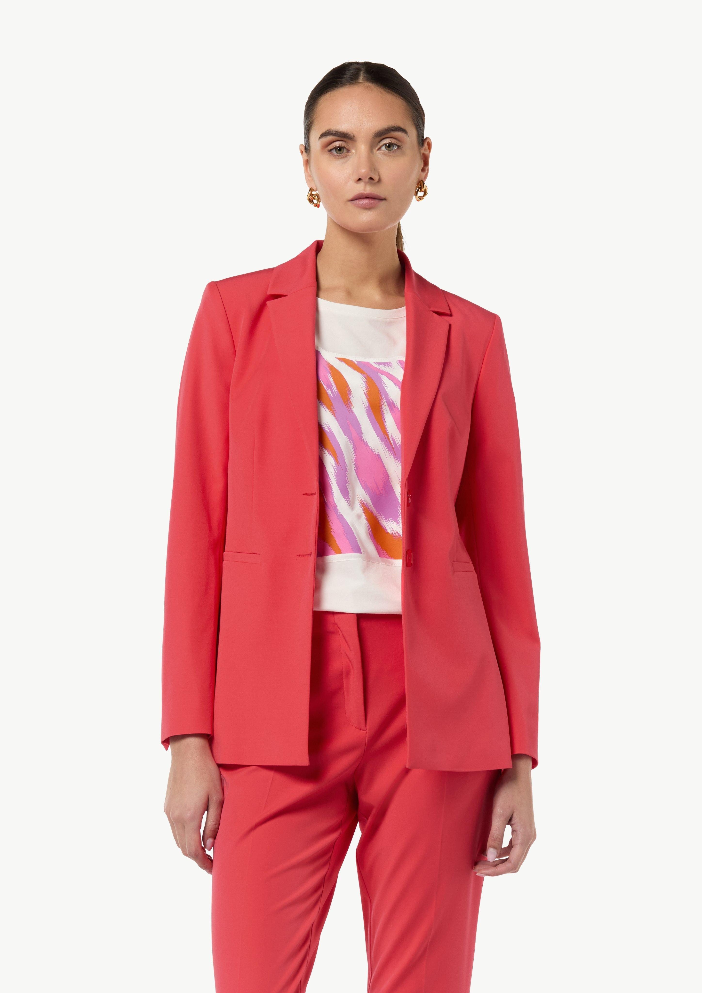 Blusenblazer Elastischer, taillierter Blazer aus Viskosemix