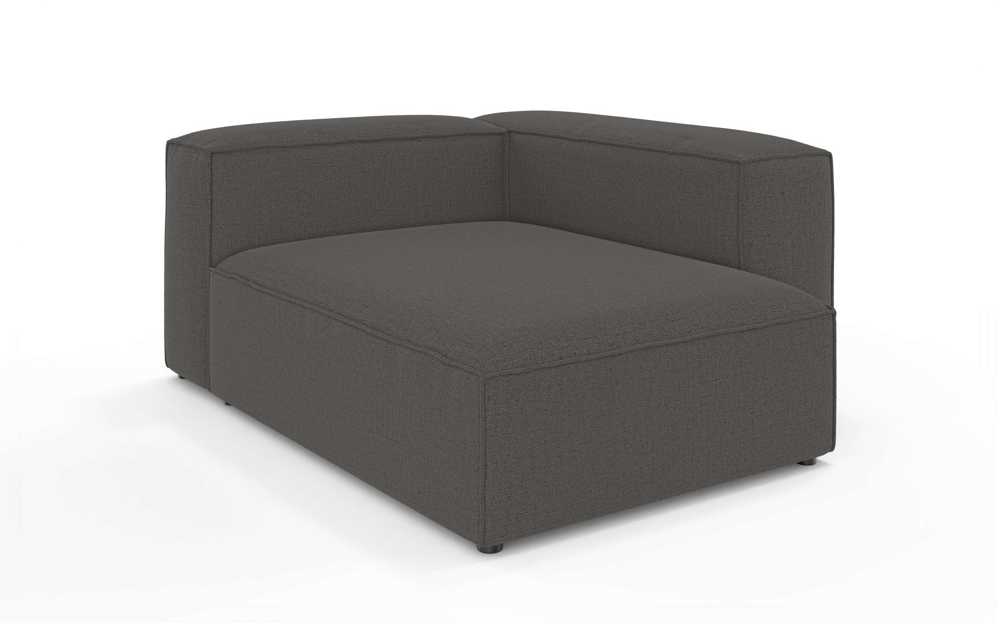 INOSIGN Ottomane XL HAILY links/rechts bestellbar, extra tief, Maße B/T/H: 130/160/72cm, als Modul oder separat verwendbar, für individuelle Zusammenstellung