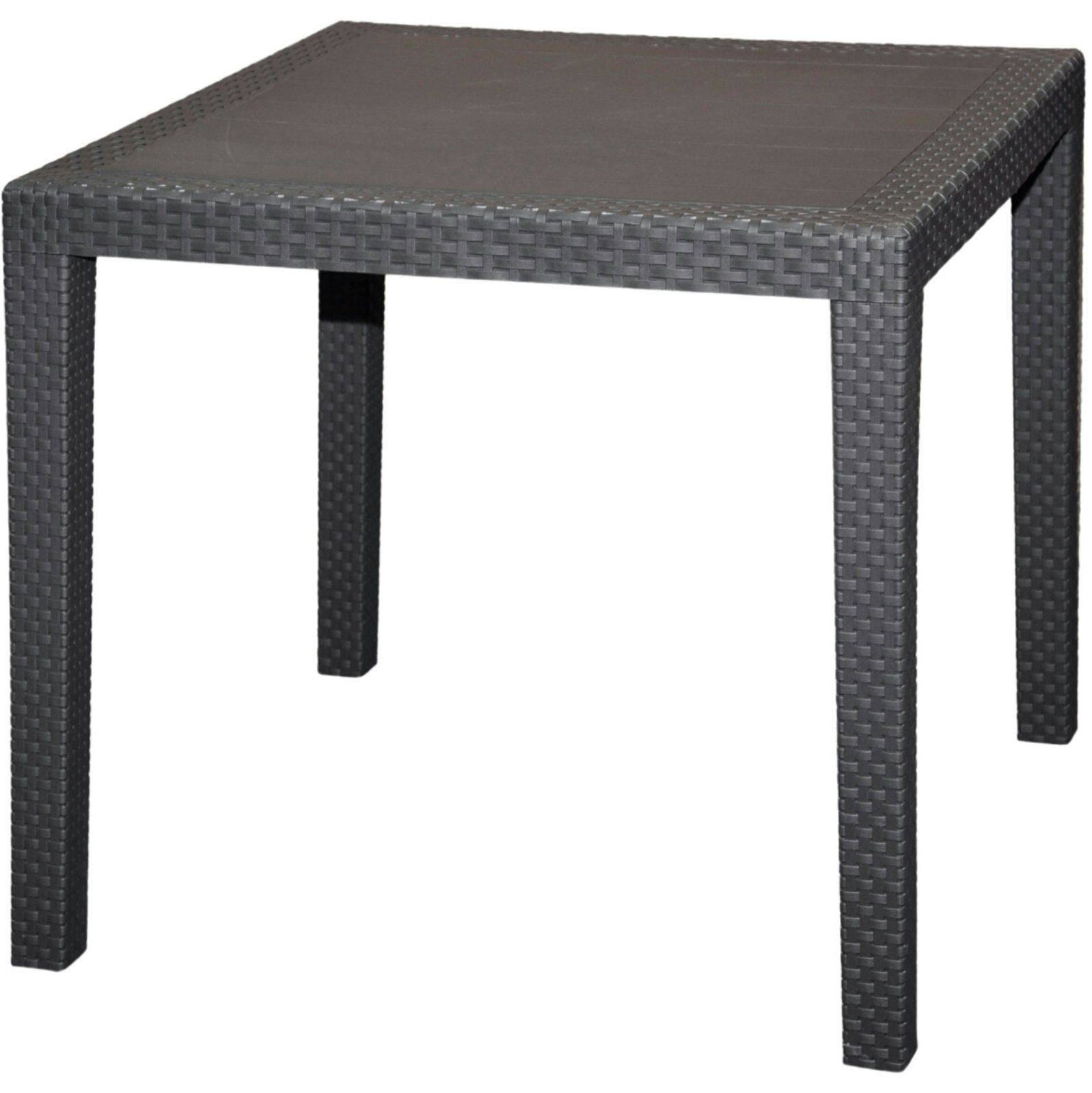 Progarden Gartentisch Balkontisch Terrassentisch Rattanoptik Bistrotisch günstig online kaufen