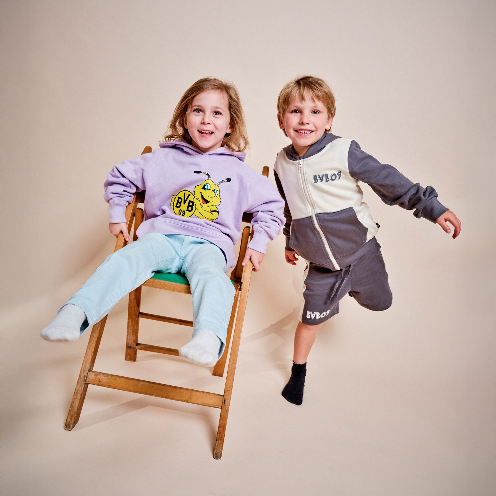 BVB Hoodie BVB Emma Hoodie lila Kinder (1-tlg)