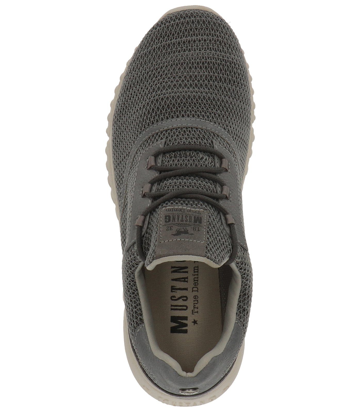 Grau Sneaker Lederimitat/Textil Shoes MUSTANG Mustang Sneaker