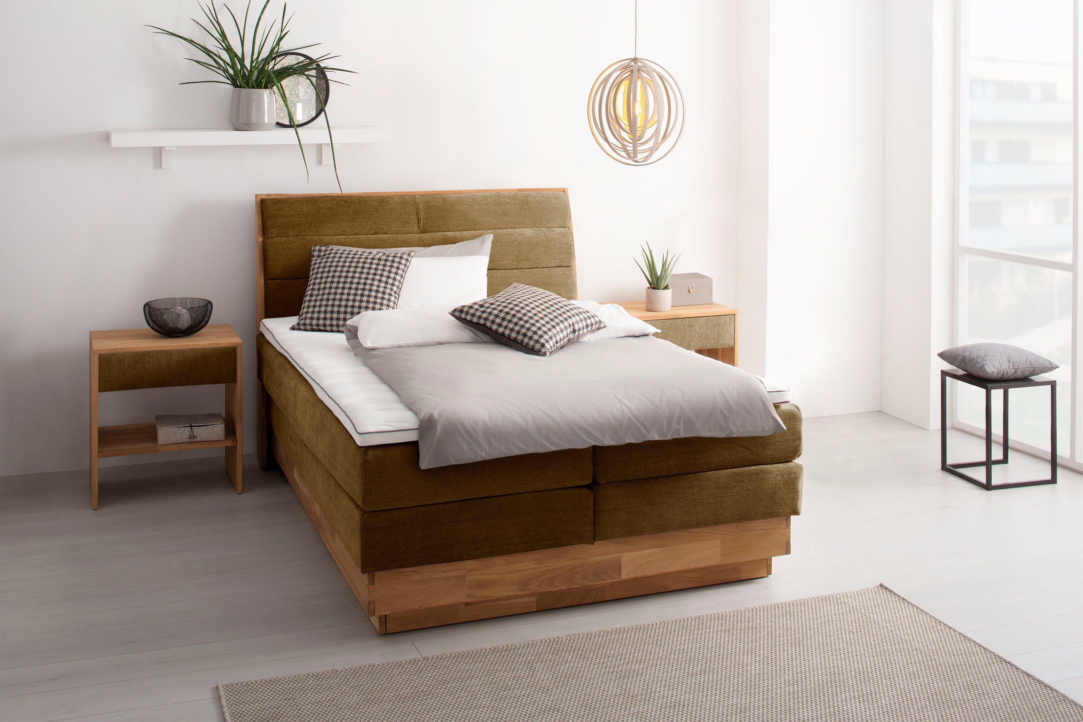 OTTO products Boxspringbett, LED-Beleuchtung, mit zertifizierten, günstig online kaufen