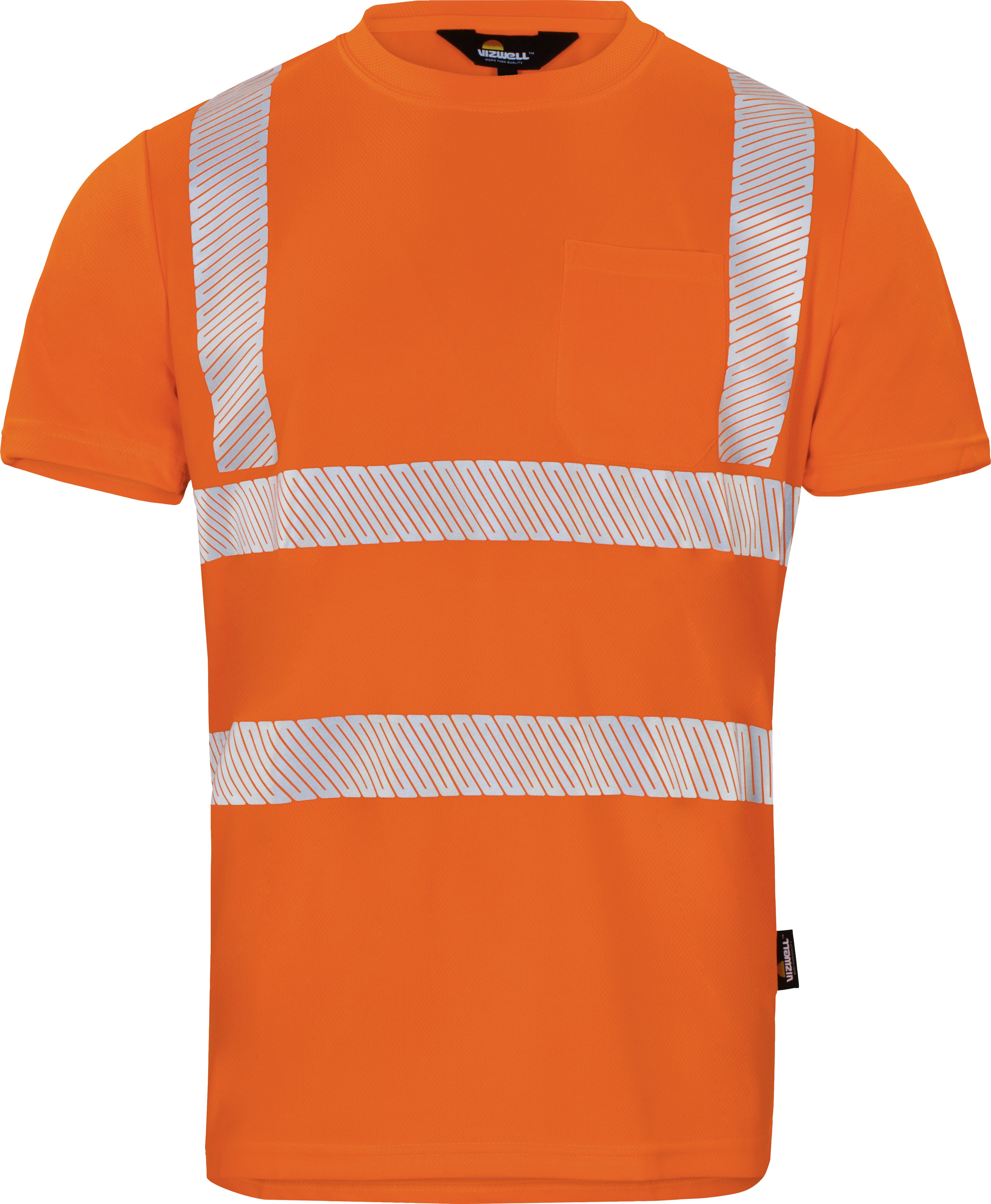 vizwell Warnschutz-Shirt Warnschutz T-Shirt Coolpass Arbeitsshirt mit UV Sc günstig online kaufen