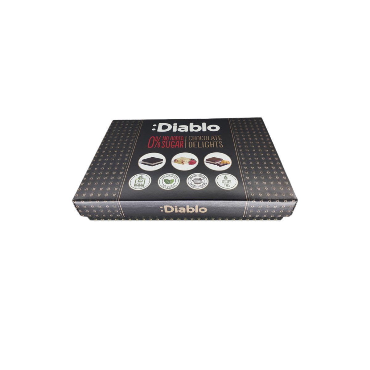 Diablo Schokolade Schokoladengenuss Box Diablo Zuckerfrei (mit Stevia), 115 g