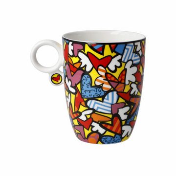 Goebel Tasse Künstlertasse Romero Britto - All We Need is Love, Fine Bone China