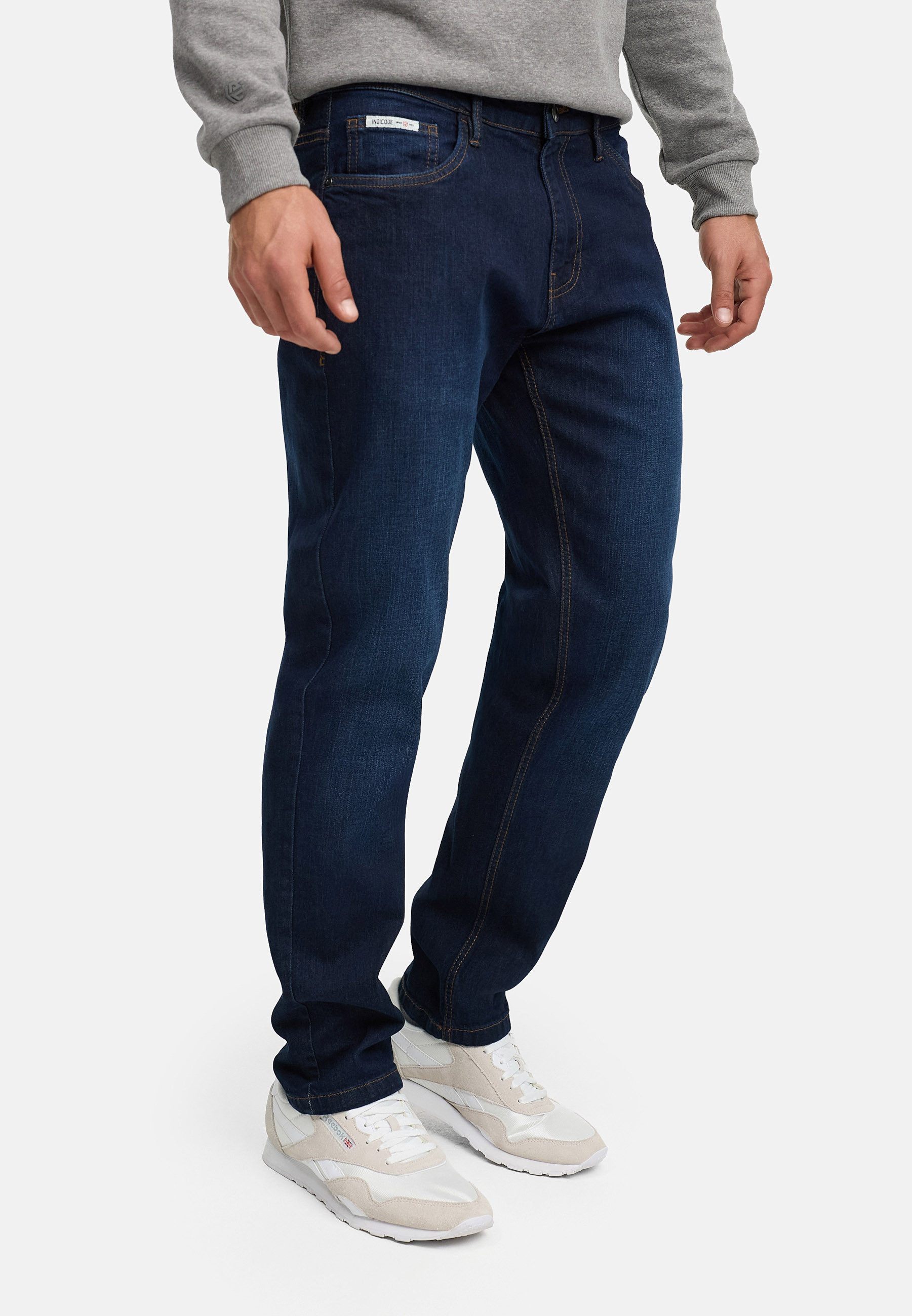 Indicode Regular-fit-Jeans Herren Texas Jeanshose Hose Herrenhose Jeanshose im Five-Pocket Stil