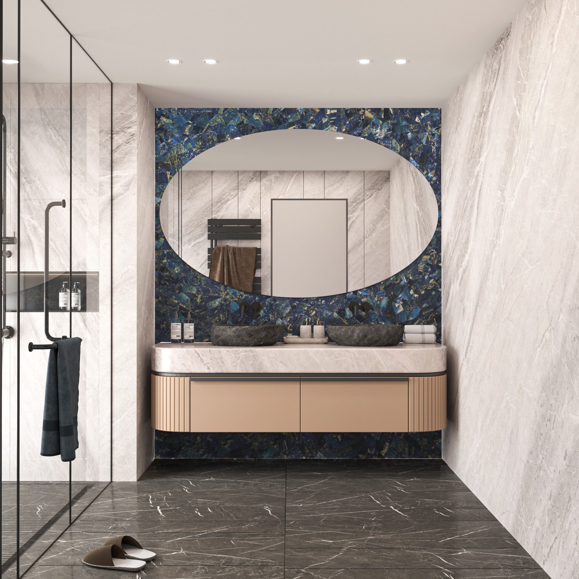 MySpiegel.de Wandspiegel Rahmenloser Spiegel Klar Oval in 4mm Stärke mit Be günstig online kaufen