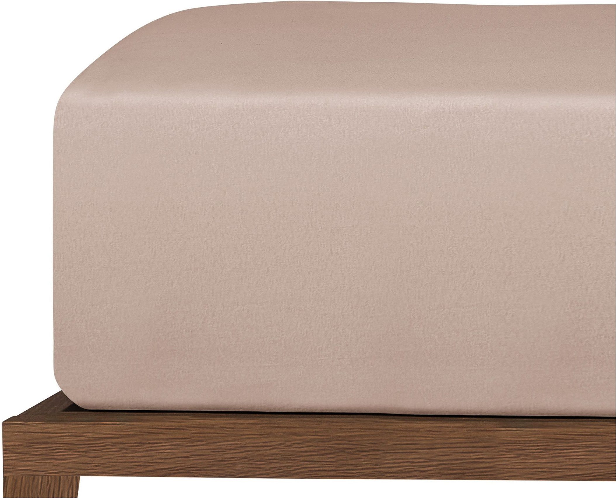uncover by SCHIESSER Spannbettlaken New Jersey aus 100% Baumwolle, Jersey, Gummizug: rundum, (1 Stück), OEKO-TEX® MADE IN GREEN