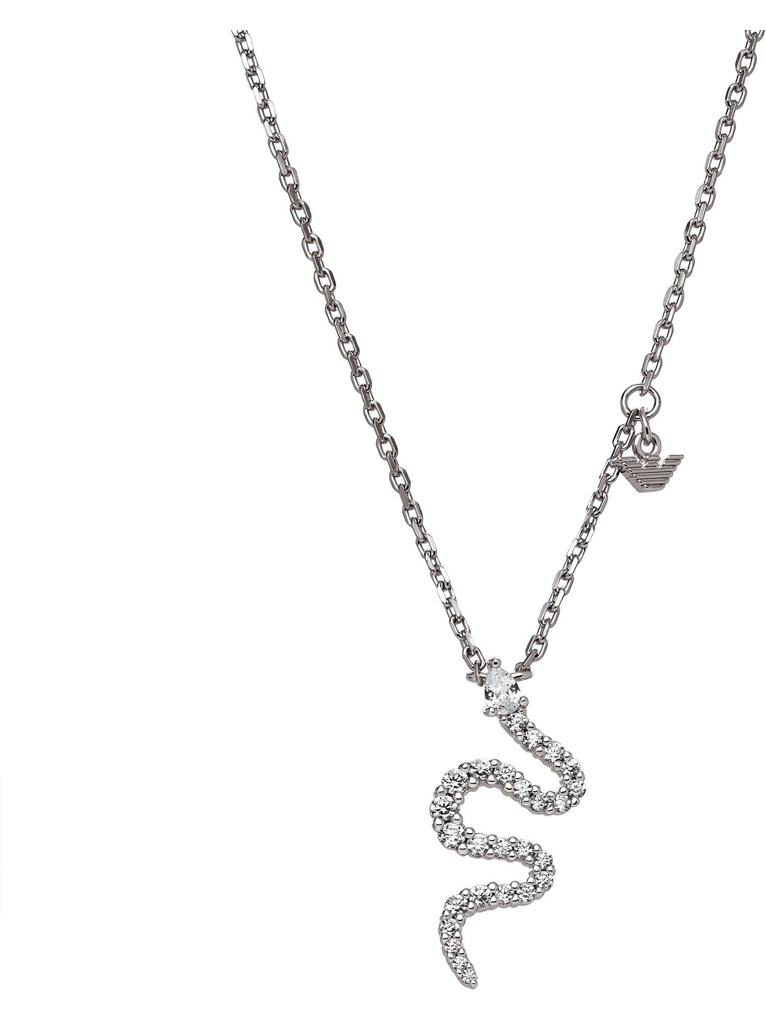 Emporio Armani Collier Emporio Armani Damen-Kette 925er Silber Zirkonia
