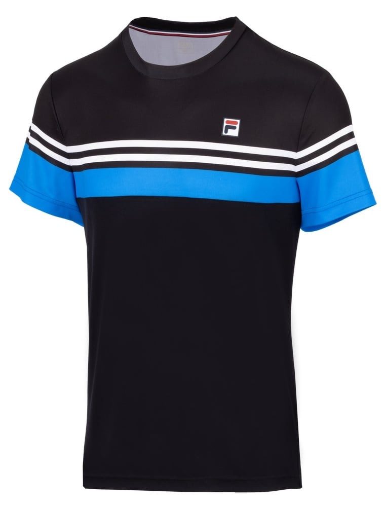 Fila T-Shirt Malte schwarz/blau Herren