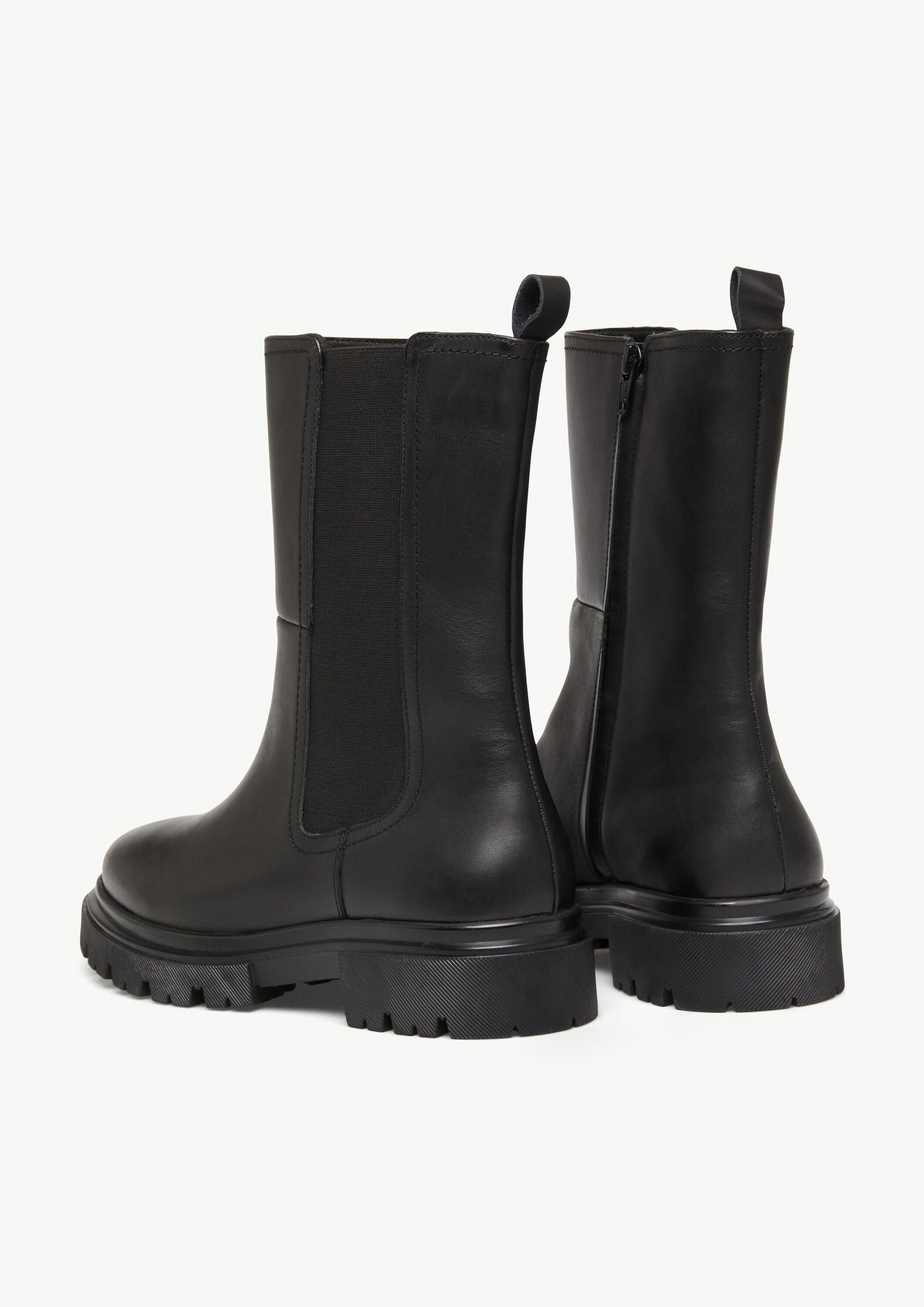 comma Stiefel Lederstiefel mit Profilsohle Chelseaboots günstig online kaufen