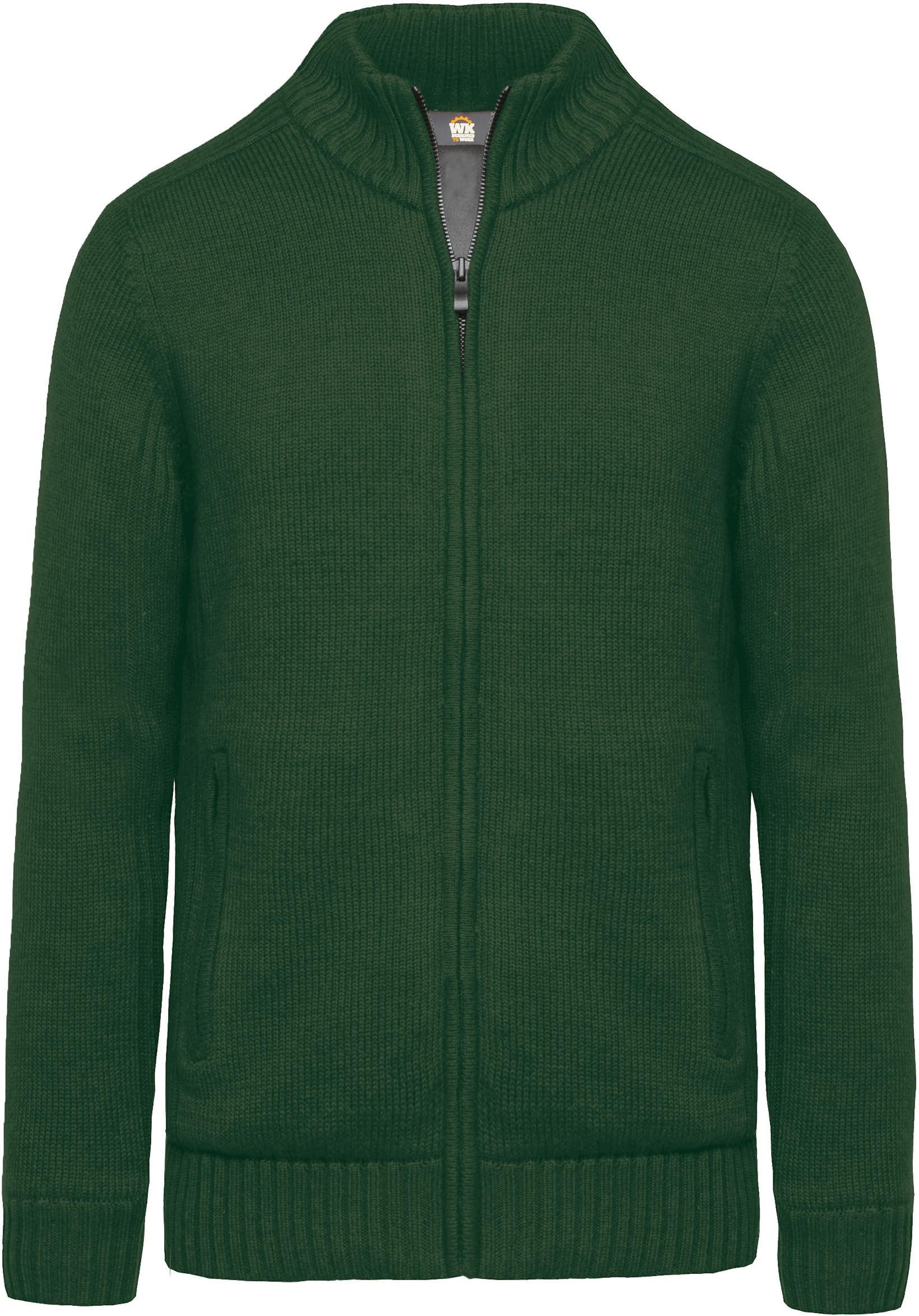 Arbeitsjacke Strickjacke mit Fleecefutter, Herren