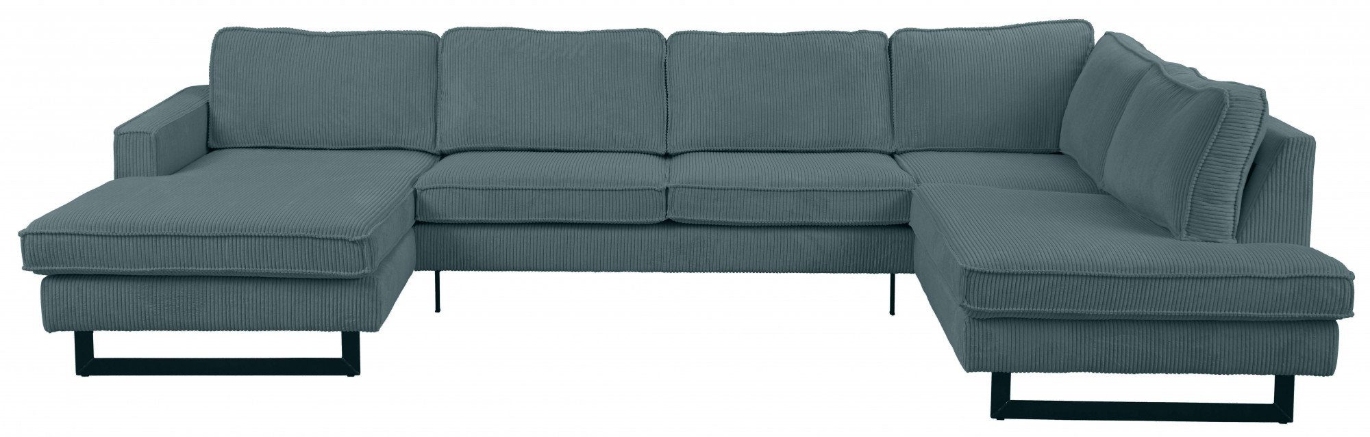 Places of Style Wohnlandschaft "Pinto, 350 cm, U-Form, XXL, mit Ottomanen", günstig online kaufen