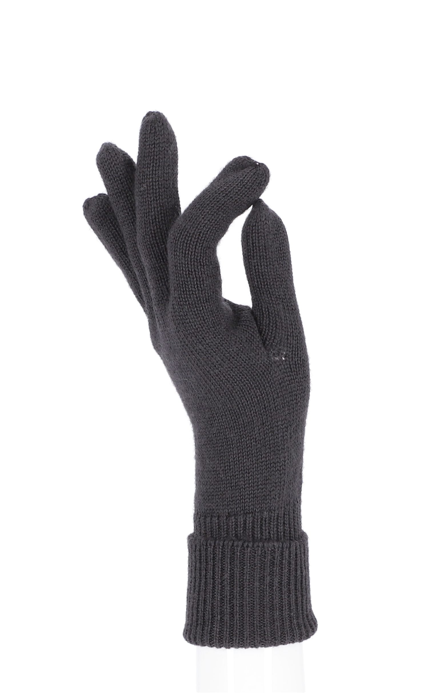 halsüberkopf Accessoires Strickhandschuhe Fingerhandschuh Herren Strickhandschuh Herren grau