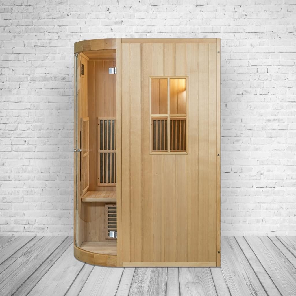 PureHaven Infrarotkabine Alpha I 125x110x190 cm, Saunaofen (3000 W)