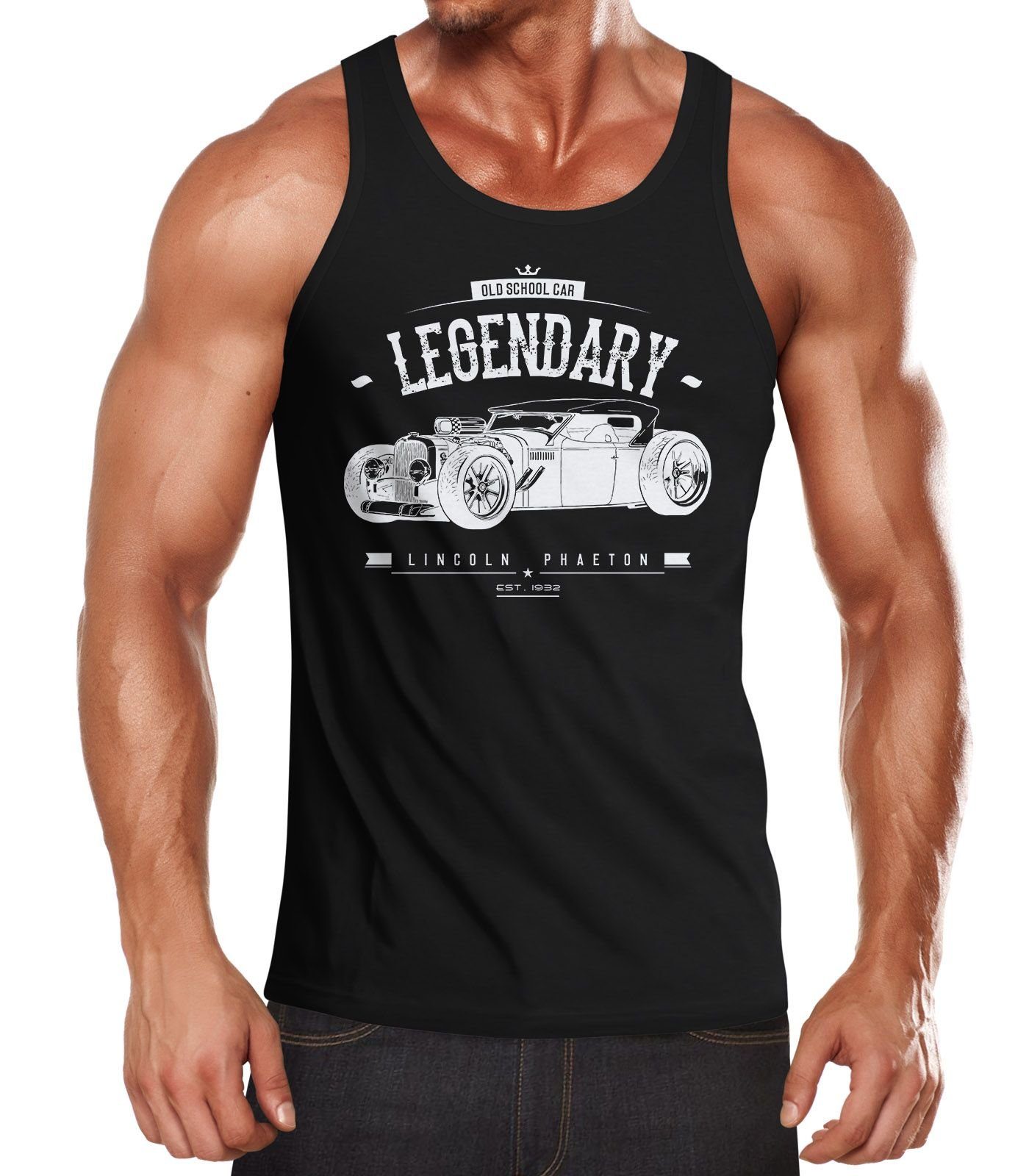 MoonWorks Tanktop Herren Tanktop Hot Rod günstig online kaufen