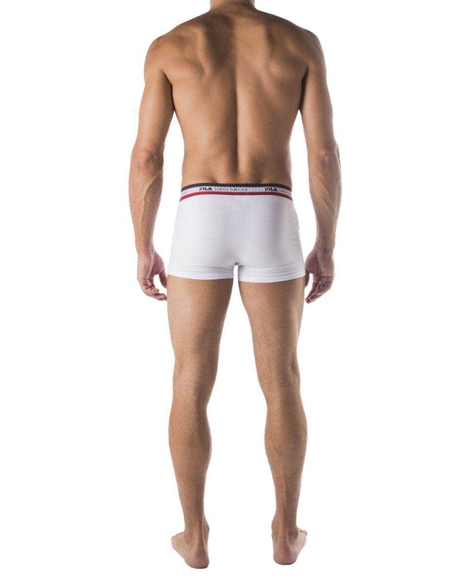 Logobund, Shorts, Weiß Herren Boxer 4er - Pack Boxer Fila Cotton