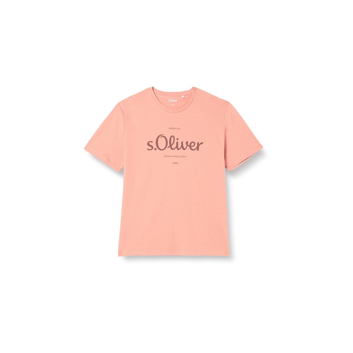s.Oliver T-Shirt orange passform textil (1-tlg)