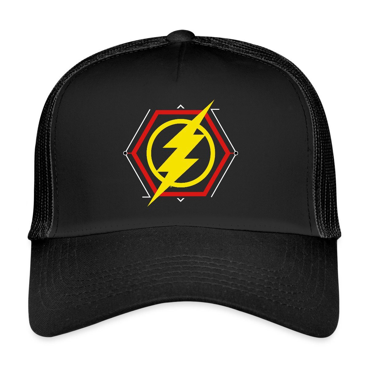 Trucker Cap The Flash Gelber Blitz Symbol Trucker Cap