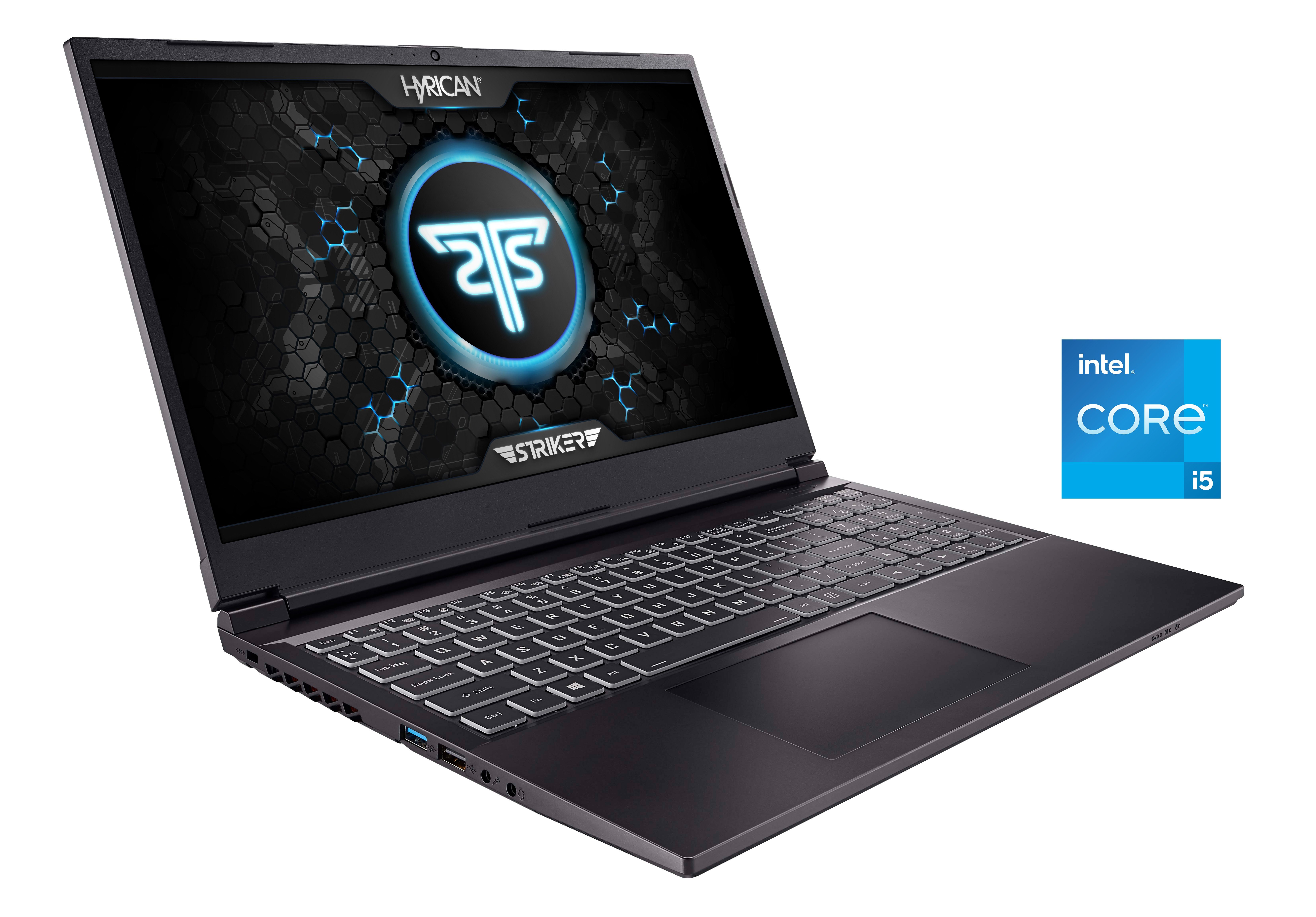 Hyrican Striker 1644 Gaming-Notebook (39,62 cm/15,6 Zoll, Intel Core i5 11400H, GeForce RTX 3050, 480 GB SSD, 8 GB RAM)