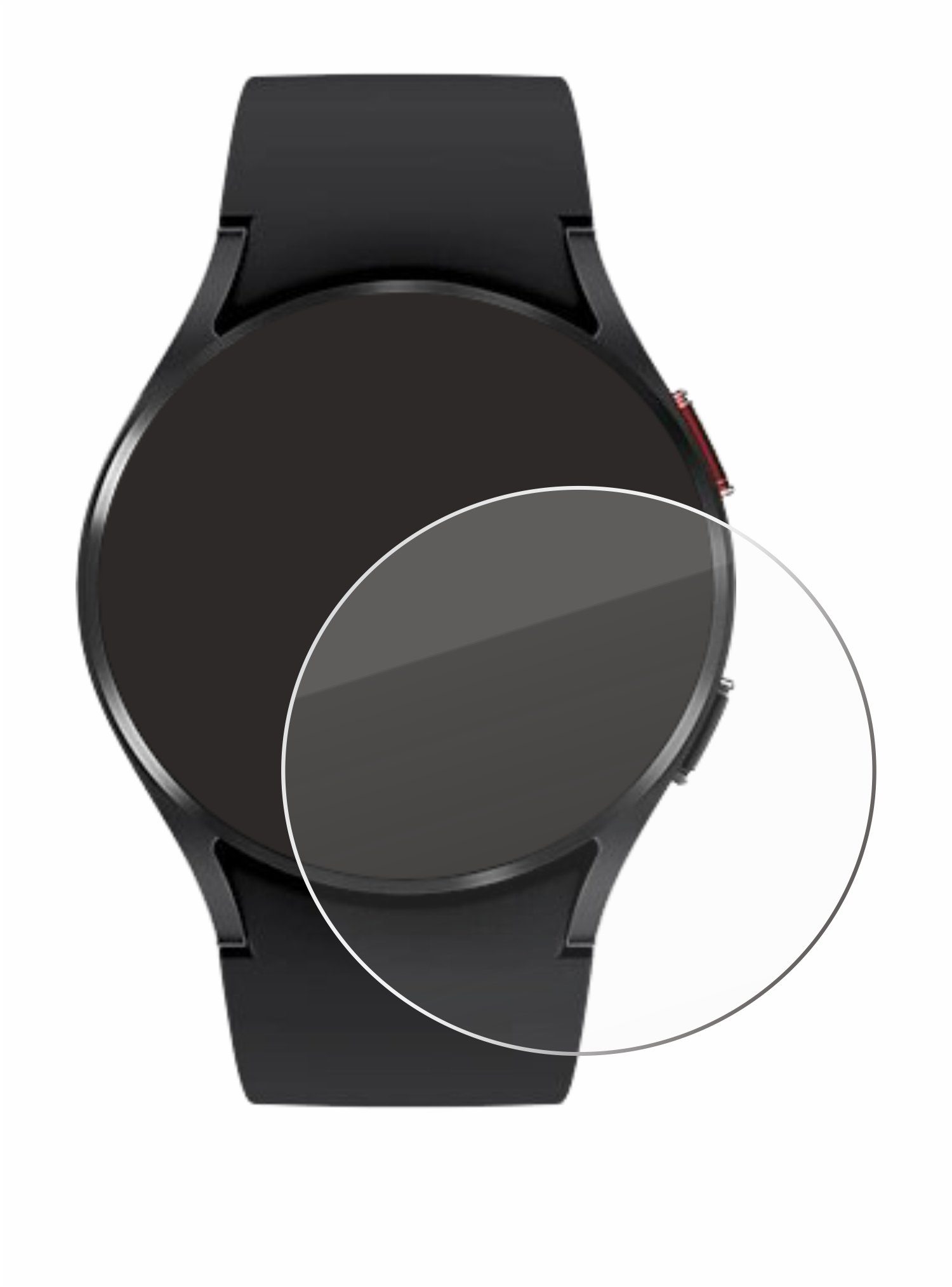 Savvies Displayschutzglas Schutzglas für Samsung Galaxy Watch 4 (40mm), Displayschutz 9H Glas Klar Transparent