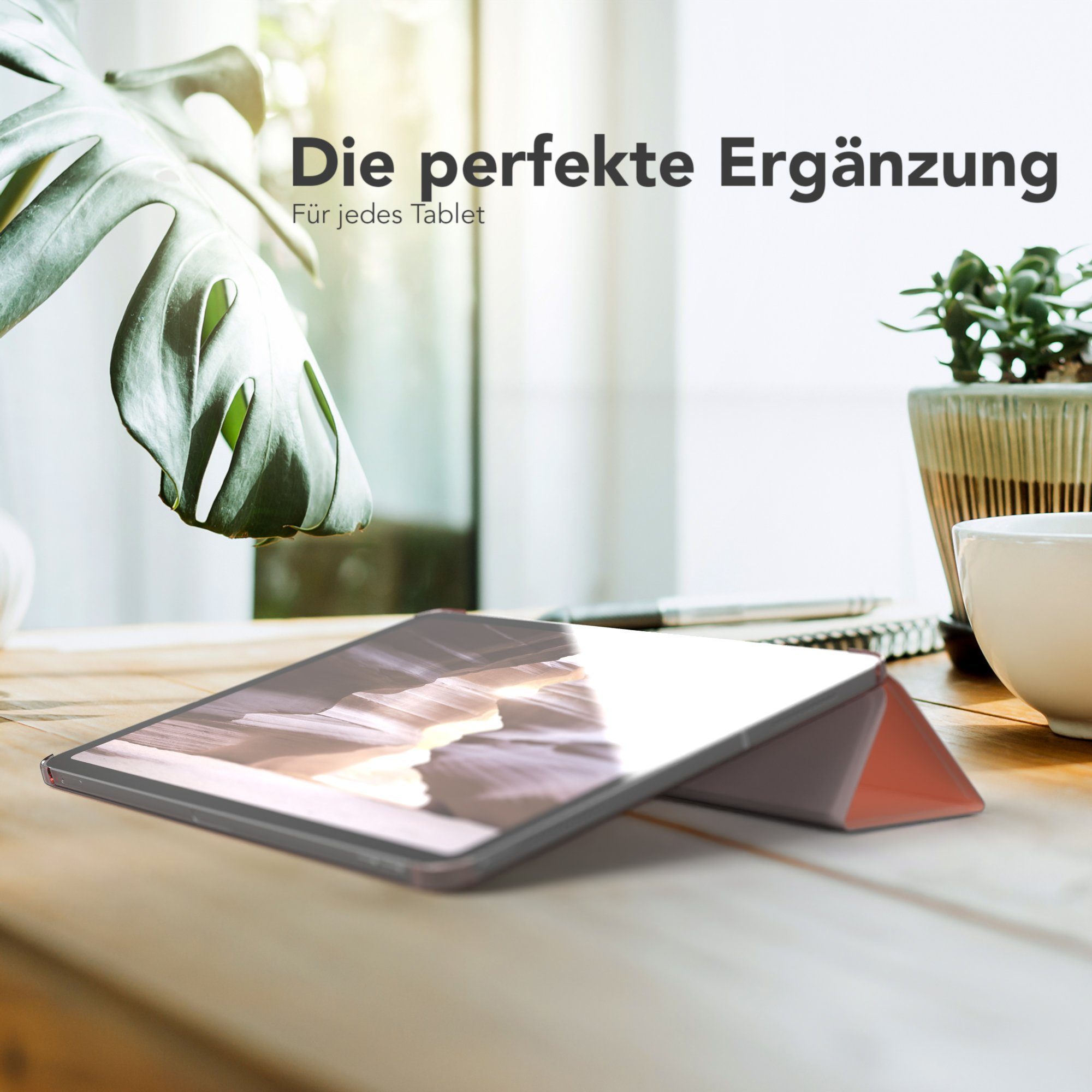 EAZY CASE Tablet-Hülle Smart Case für iPad Pro 11" 1. 2. 3. 4. Generation 11 Zoll, Tabletschutz Tabletcase kratzfeste Schutzabdeckung Flip Etui Rosé Gold – Bild 2 von 5