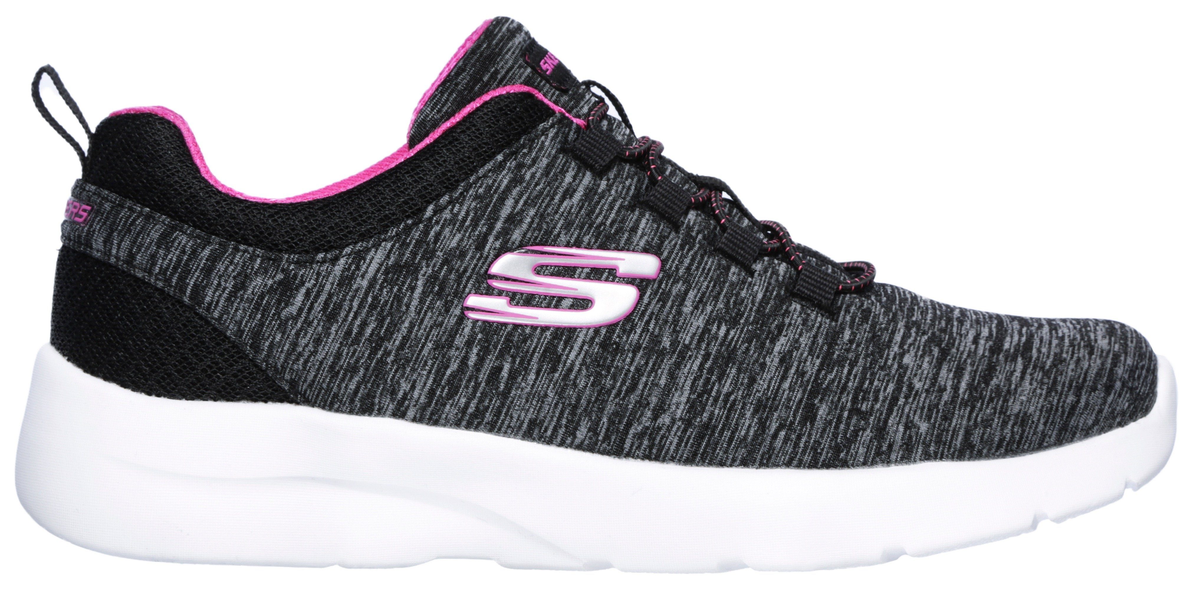 Skechers DYNAMIGHT 2.0-IN A Slip-On für FLASH Maschinenwäsche schwarz-pink geeignet Sneaker