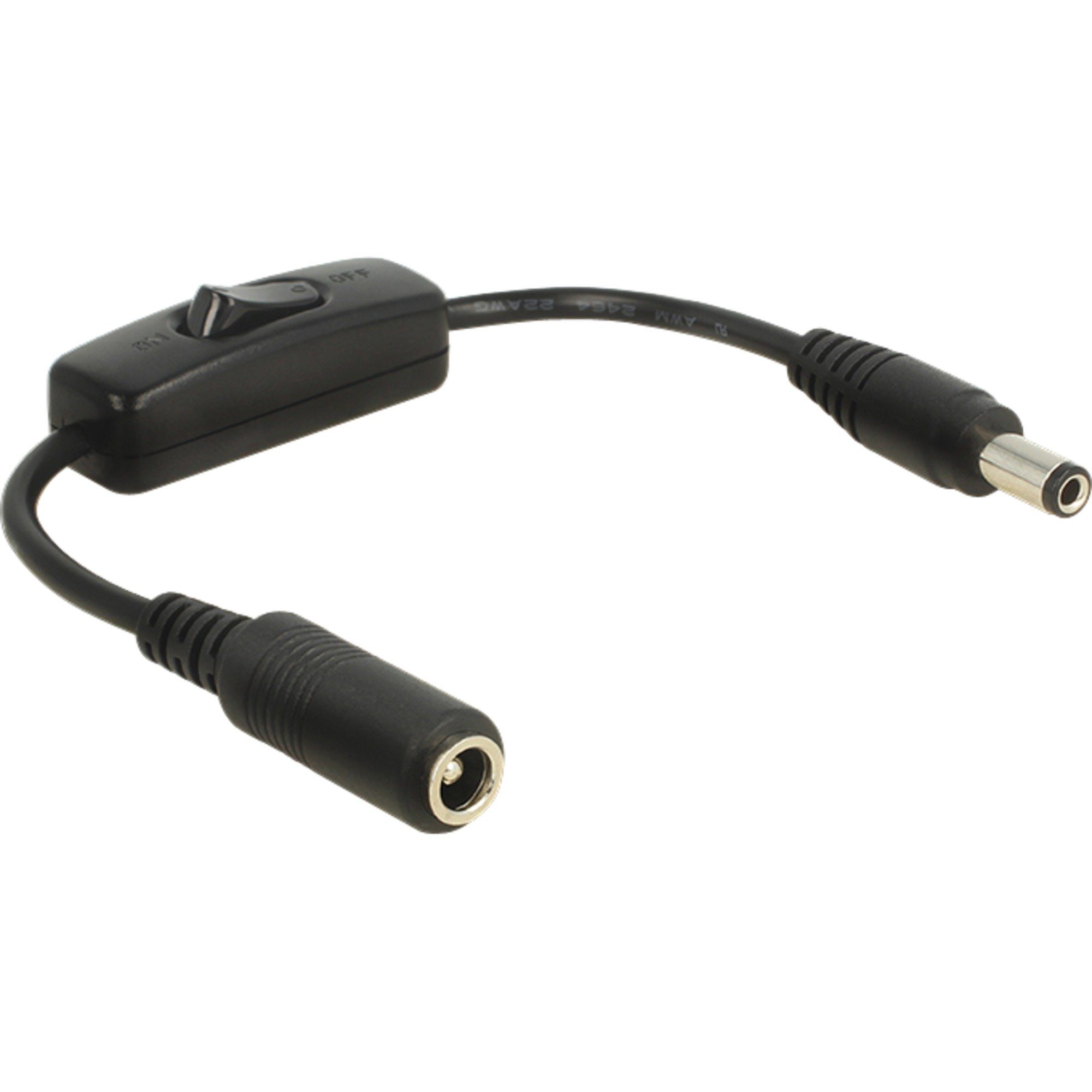 EShine Stromverteilerkabel 15 Cm – Stecker Zu Buchse, Für LED-Unterbauleuchten, Mit Kabelhaltern