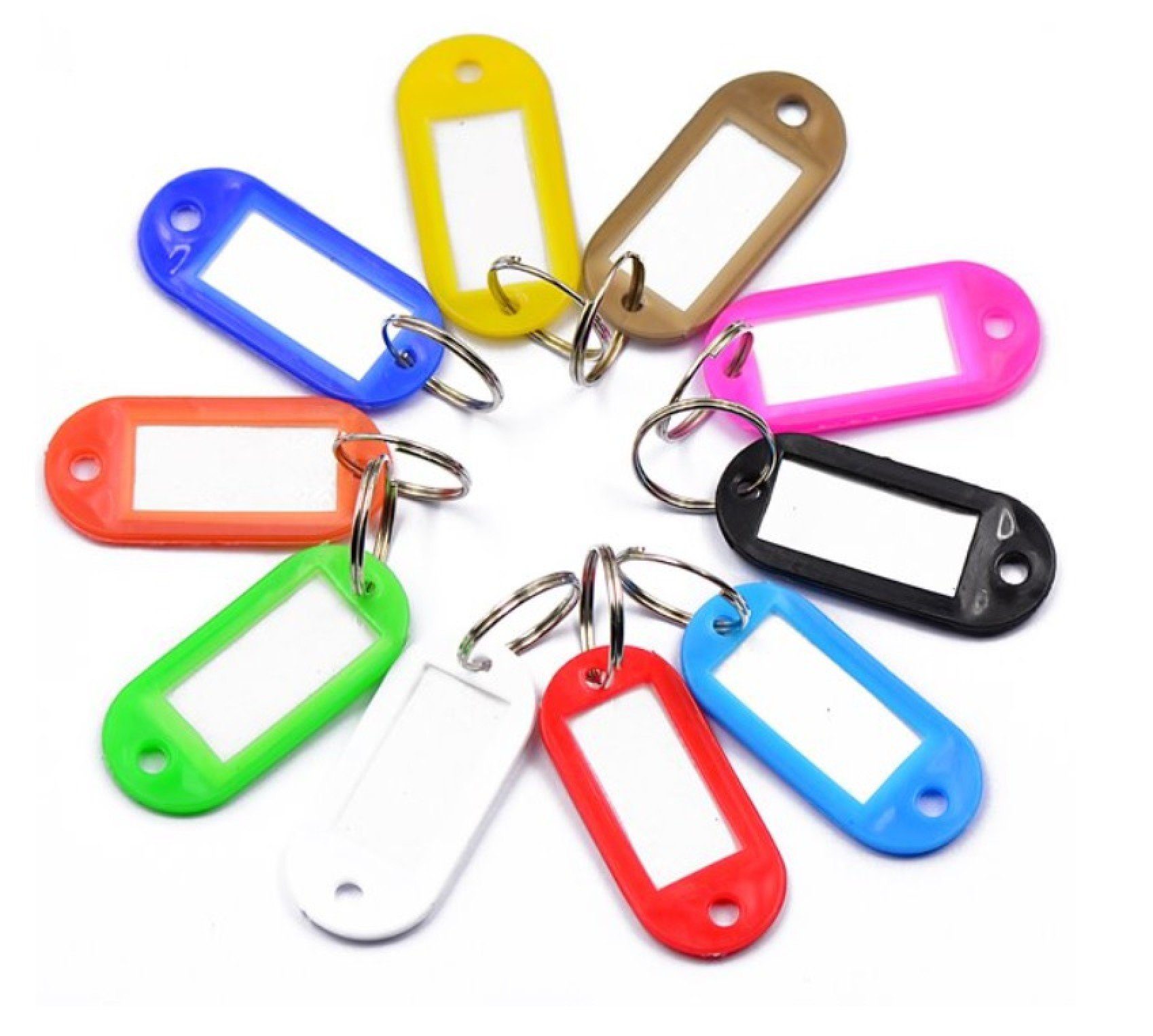 zum 50 Farben] Stück Schlüssel BAYLI Schlüsselanhänger Schlüsselanhänger Beschriften - [bunten Set