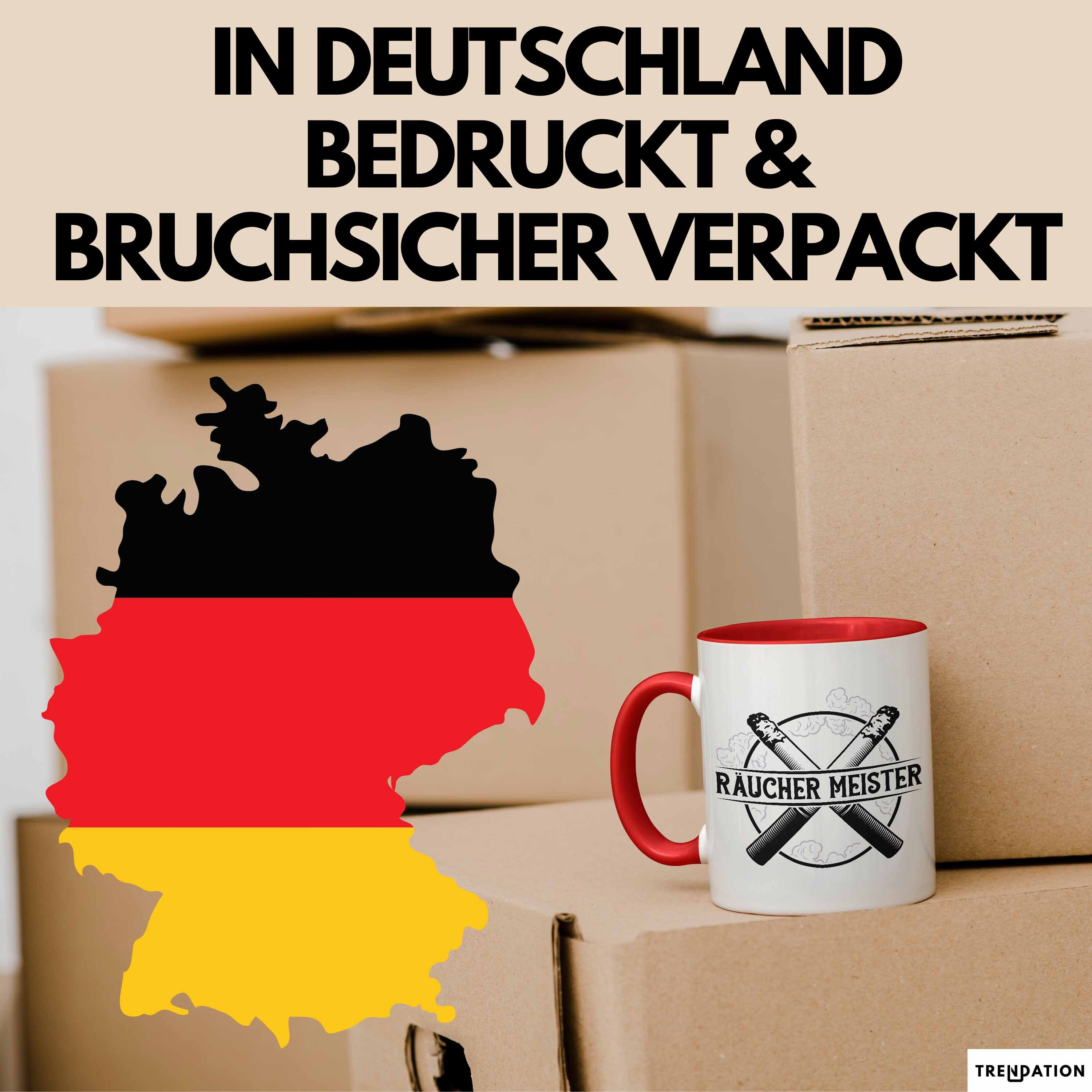 Lustige Raucher-Tasse 'Stress? Kenne Ich Nicht' – Geschenkidee Für Raucher (schwarz, Spülmaschinenfest)