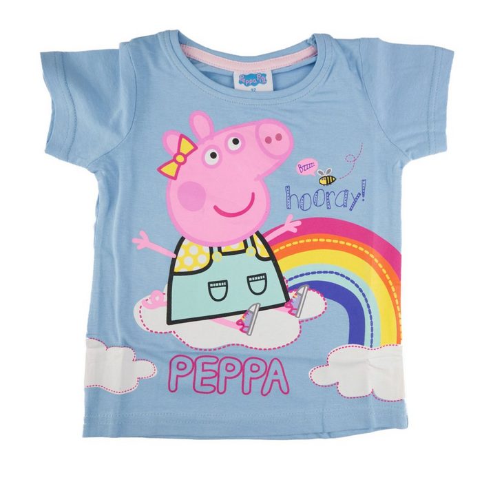 Peppa Pig Print-Shirt Peppa Wutz Kinder T-Shirt Gr. 92 bis 116 100% Baumwolle