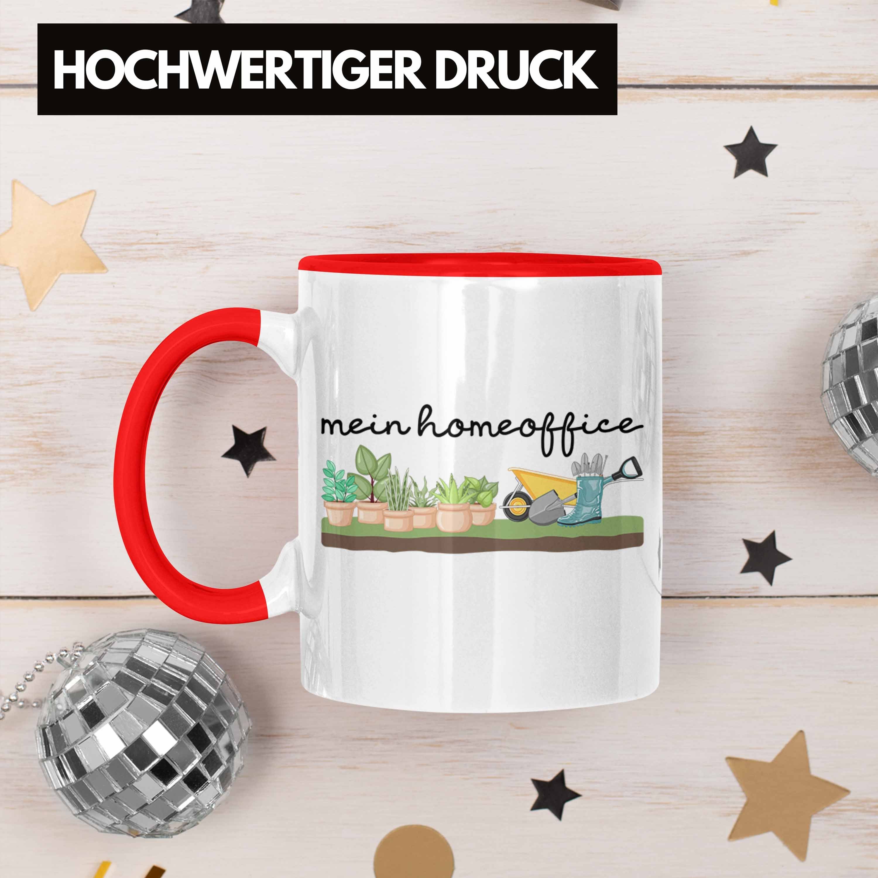 Geschenk Homeoffice Tasse Mein Trendation Tasse - Rentner Geschenkidee Hobbygärtner Rot Trendation Rentnerin Lustig Gärtner