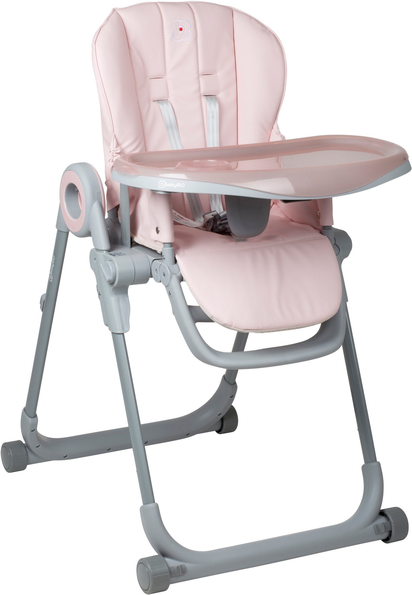 pink, platzsparend Hochstuhl Divan, zusammenklappbar BabyGo