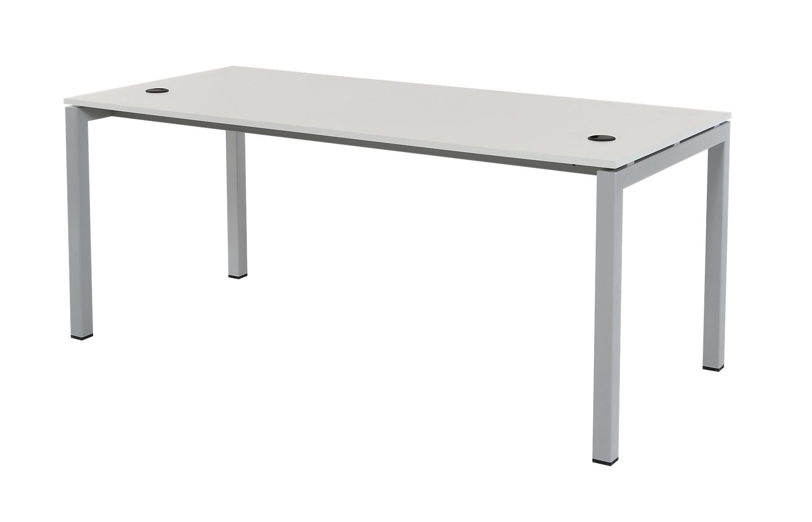 Tetra,180 cm,grau Dekor/silber Schreibtisch Schreibtisch inkl. 80 Kabelkanal x x Furni24 75