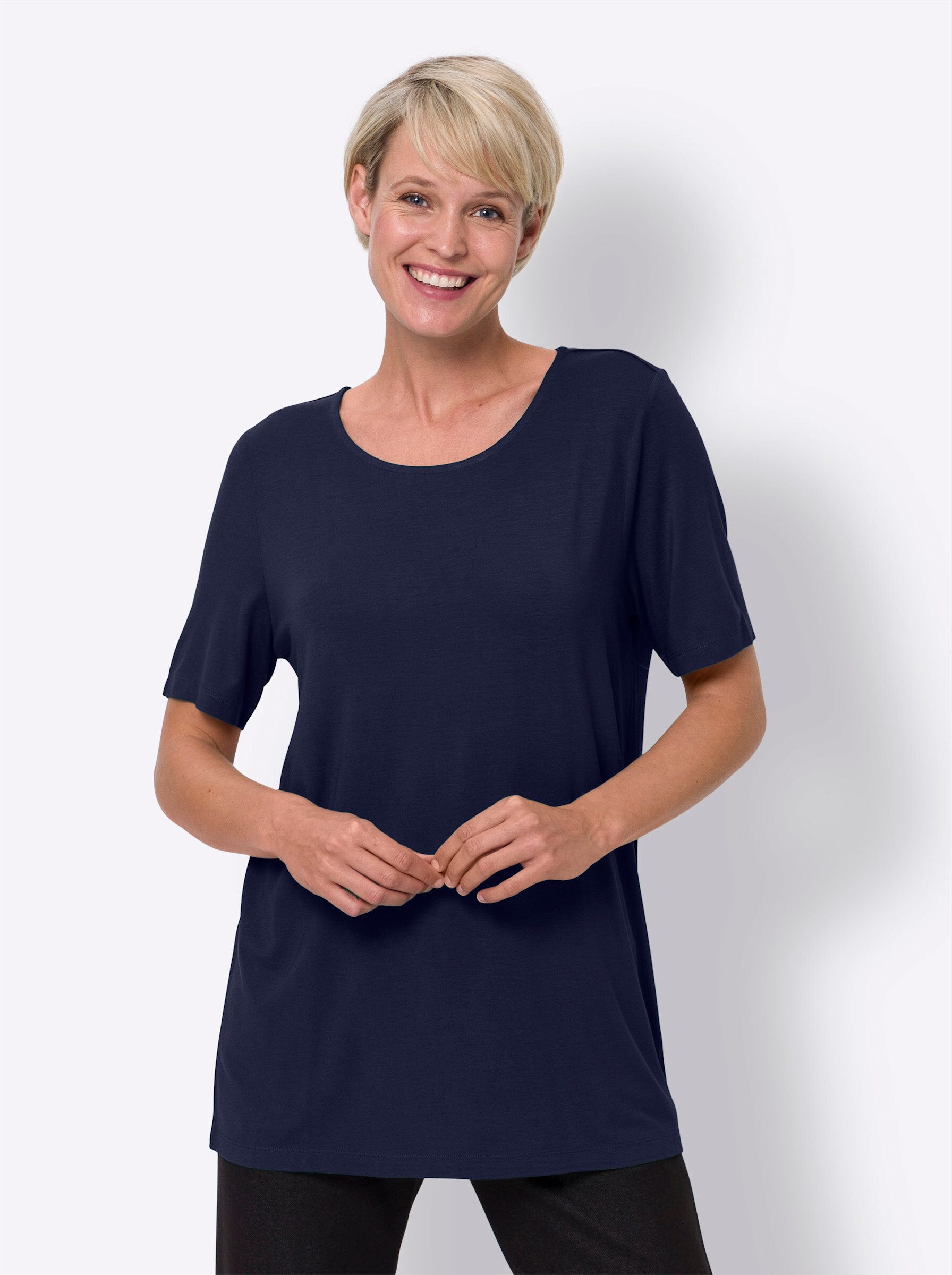 Sieh an! T-Shirt Longshirt . günstig online kaufen